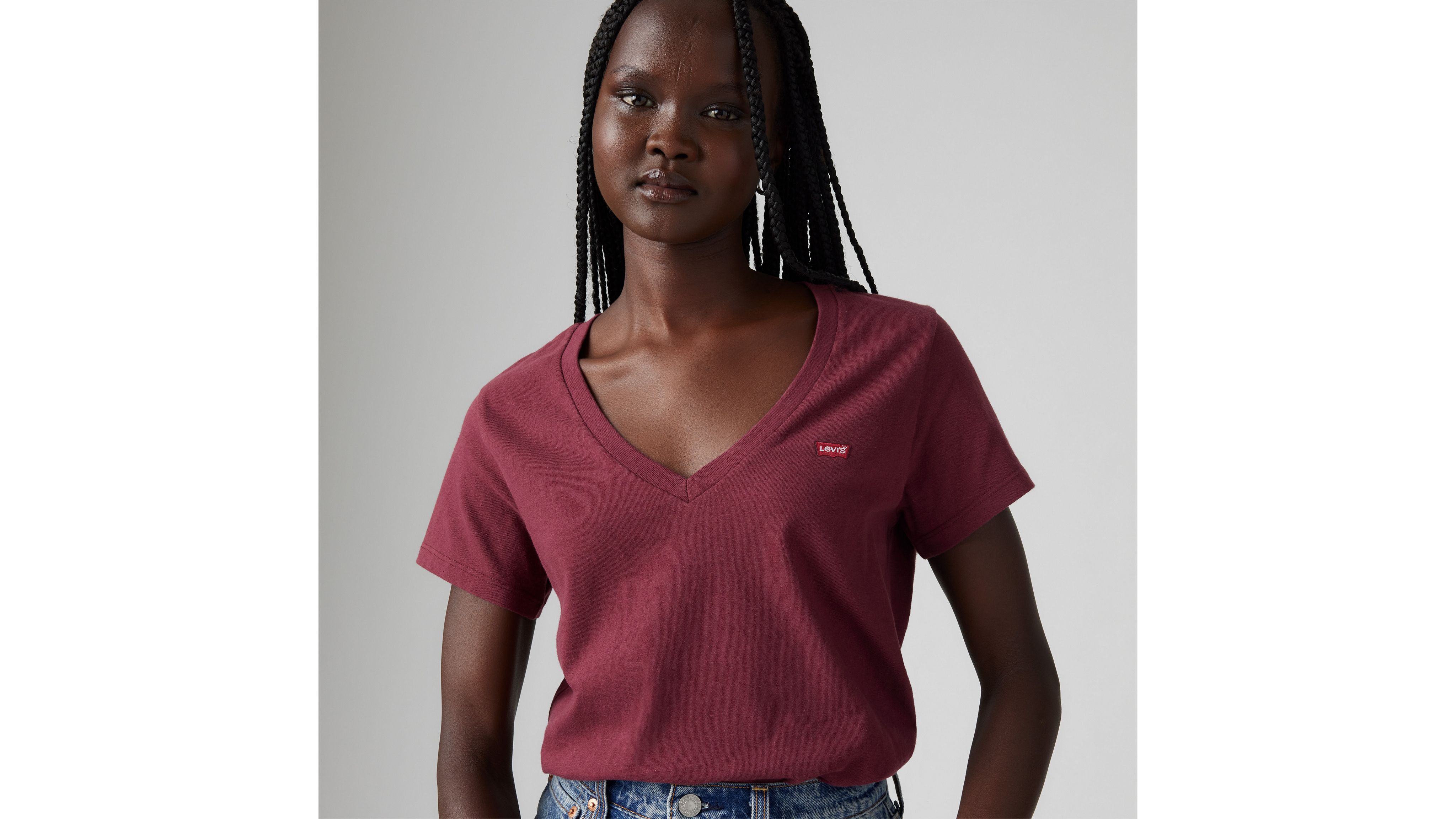 Perfect Slub V-Neck Tee 4