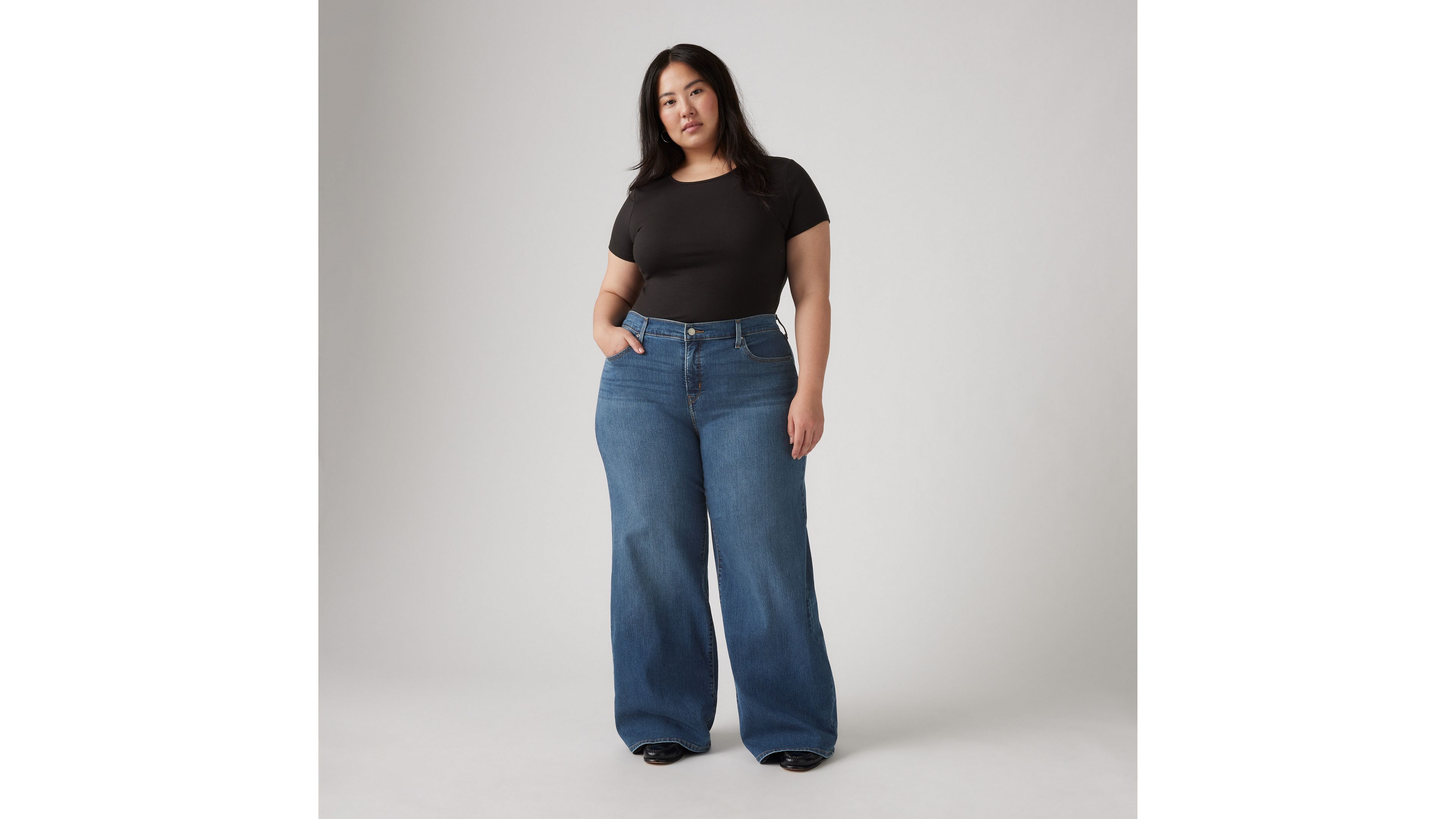 318 Shaping Wide Leg Women's Jeans (Plus Size