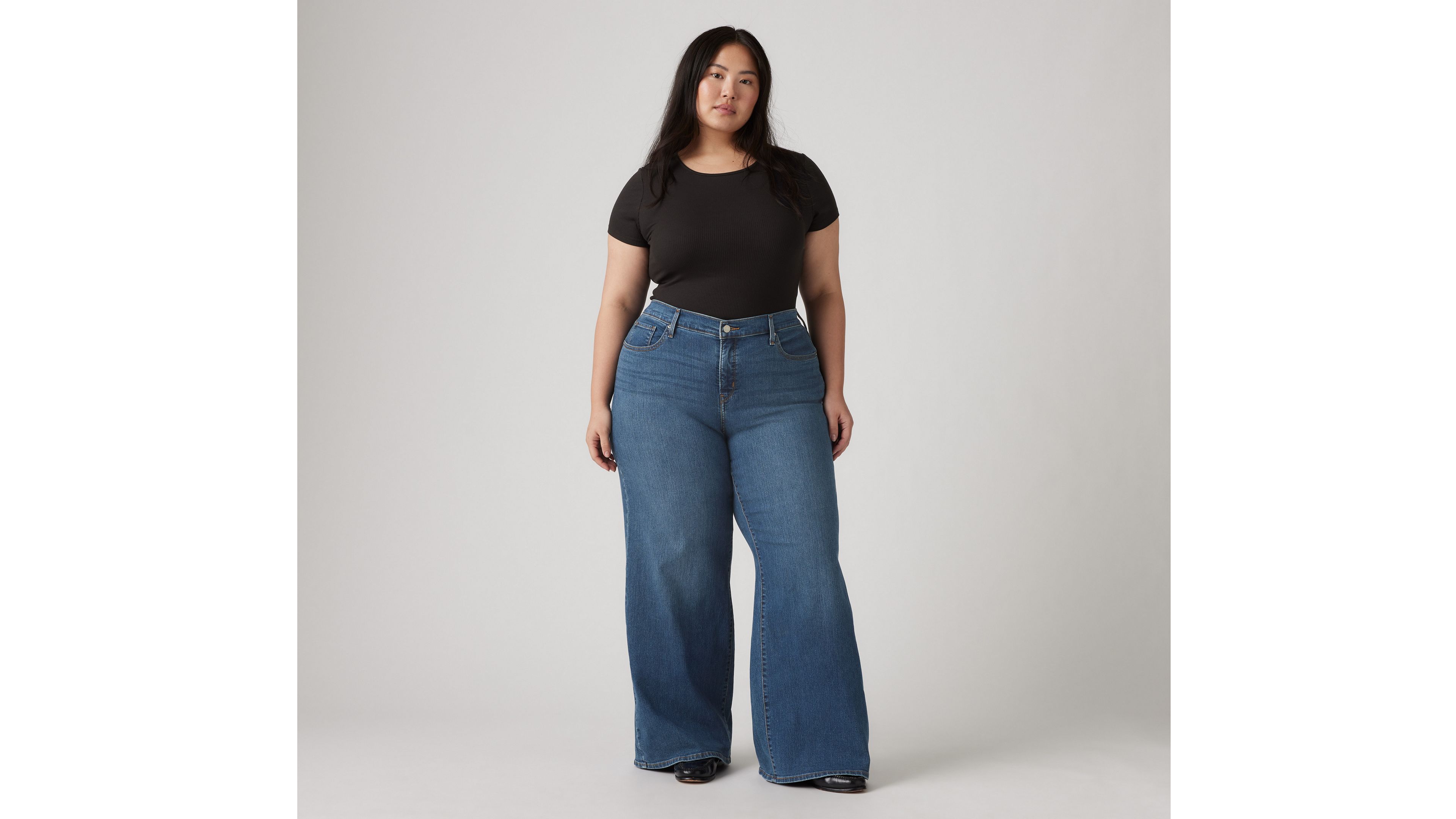 318 Shaping Wide Leg Women's Jeans (Plus Size