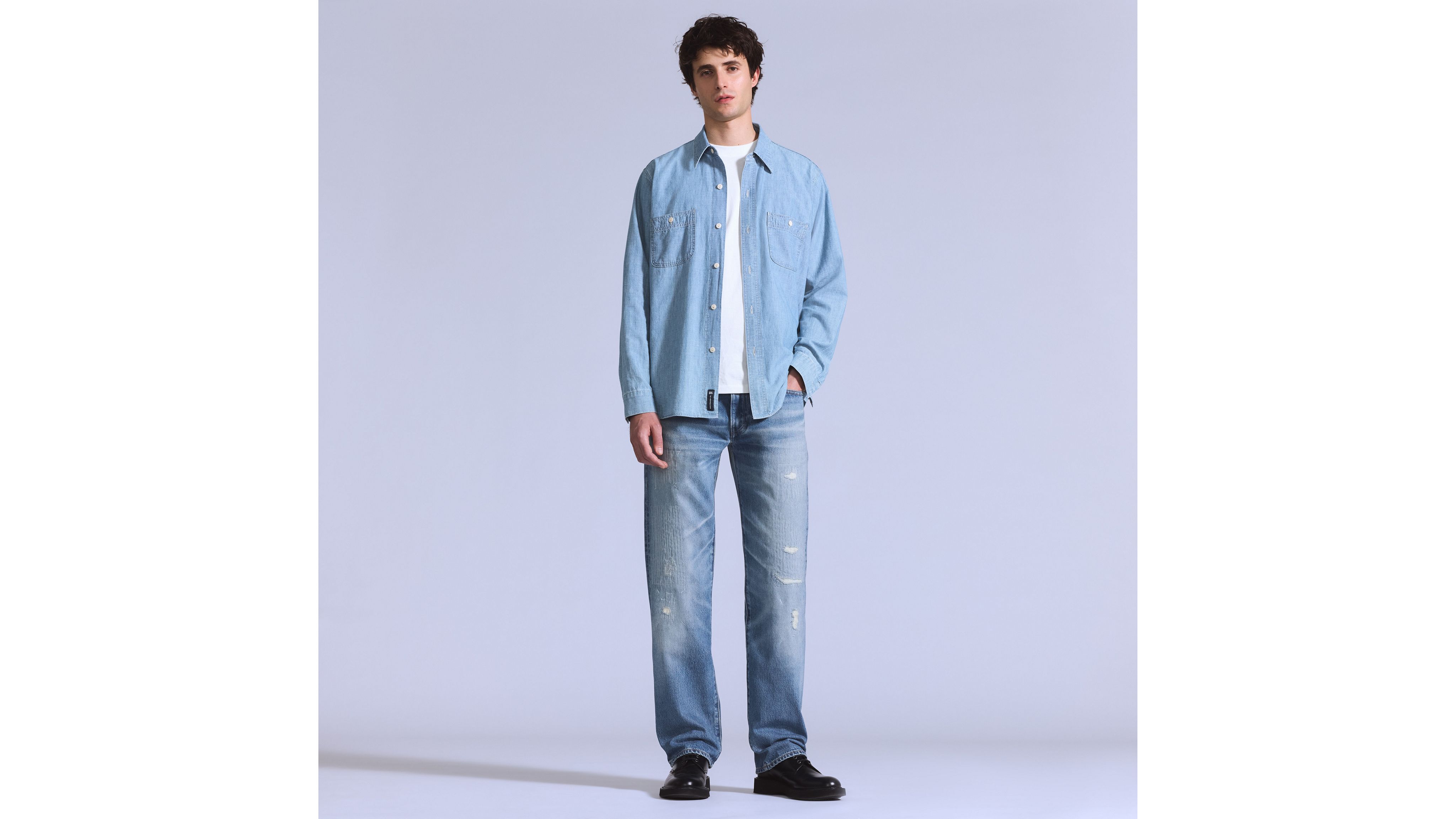 Levi's Blue Tab Anchor Relaxed Jeans In Blue