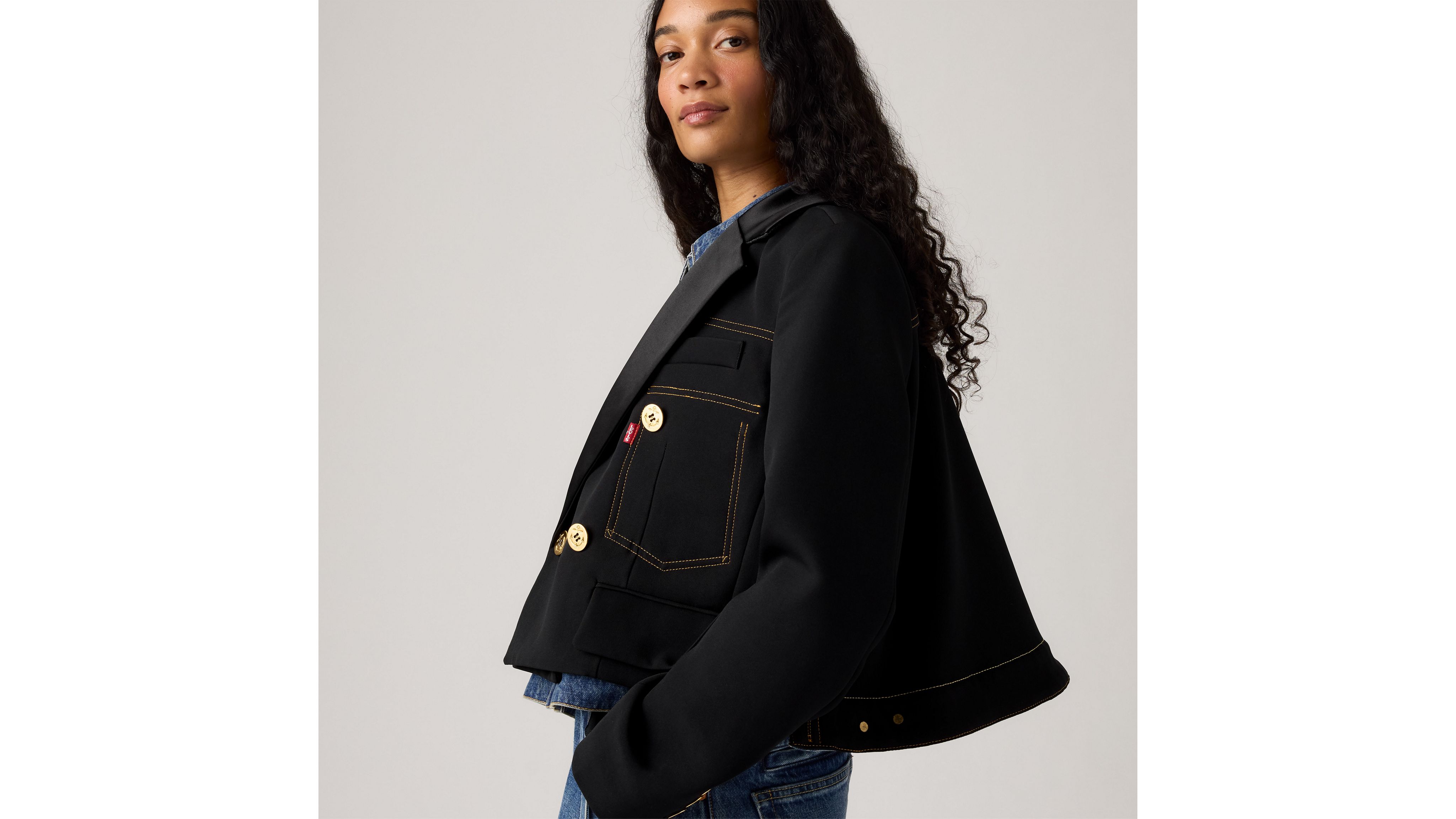 Levi's® X Sacai Denim X Metelasse Twill Jacket - Black