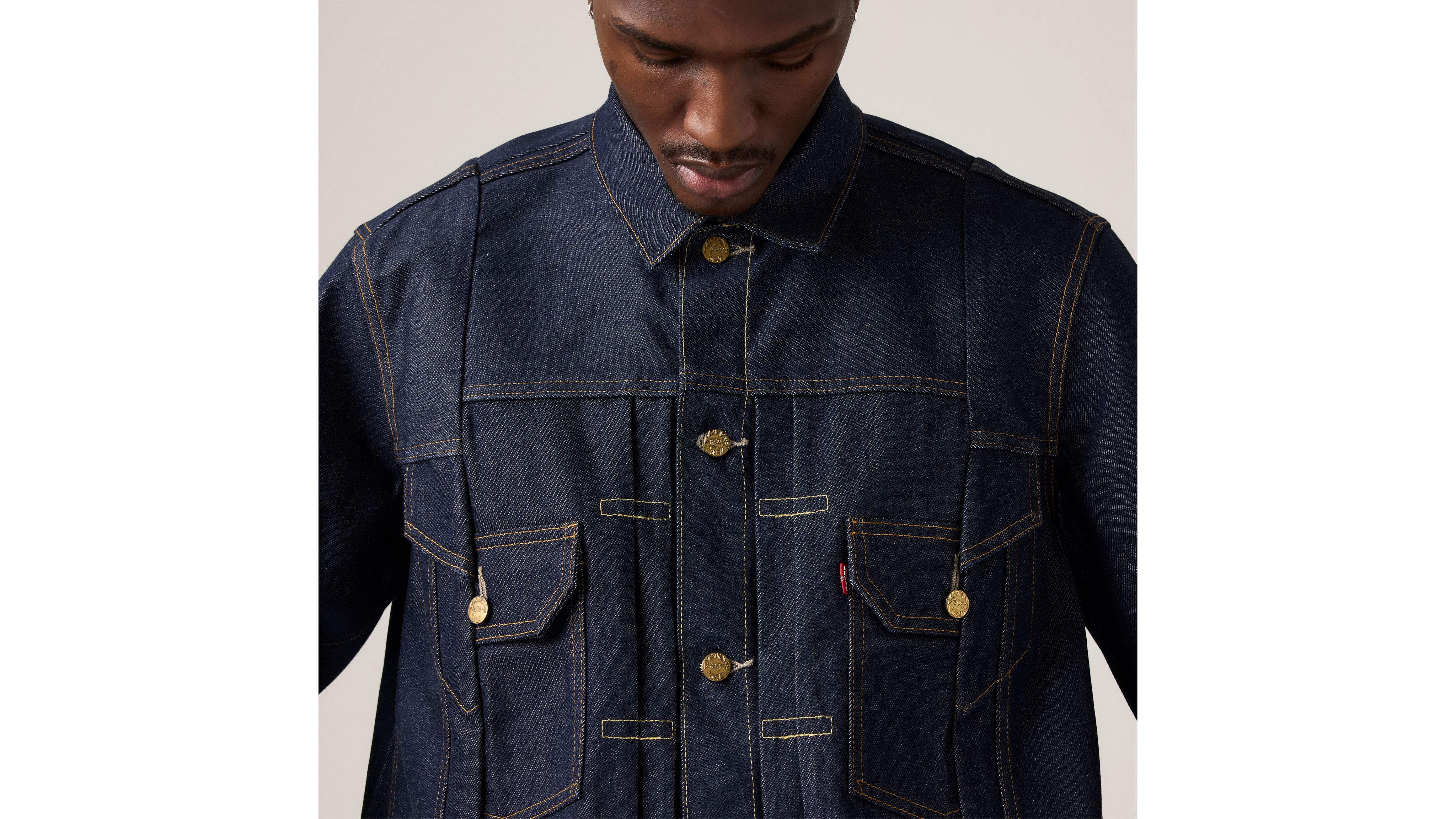 Levi's® X Sacai Men's Denim Jacket - Dark Wash | Levi's® US