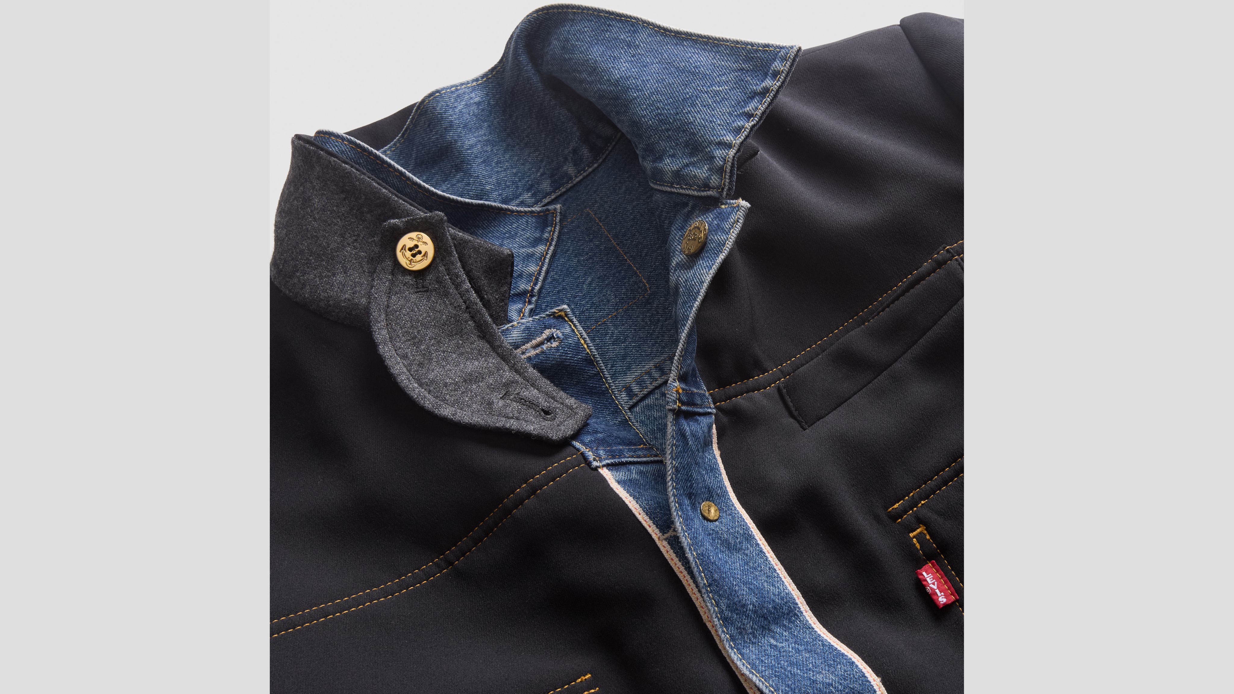 Levi’s® × sacai Reversible Blouson Levi's® X Sacai Men's Denim X Nylon Twill Reversible Blouson