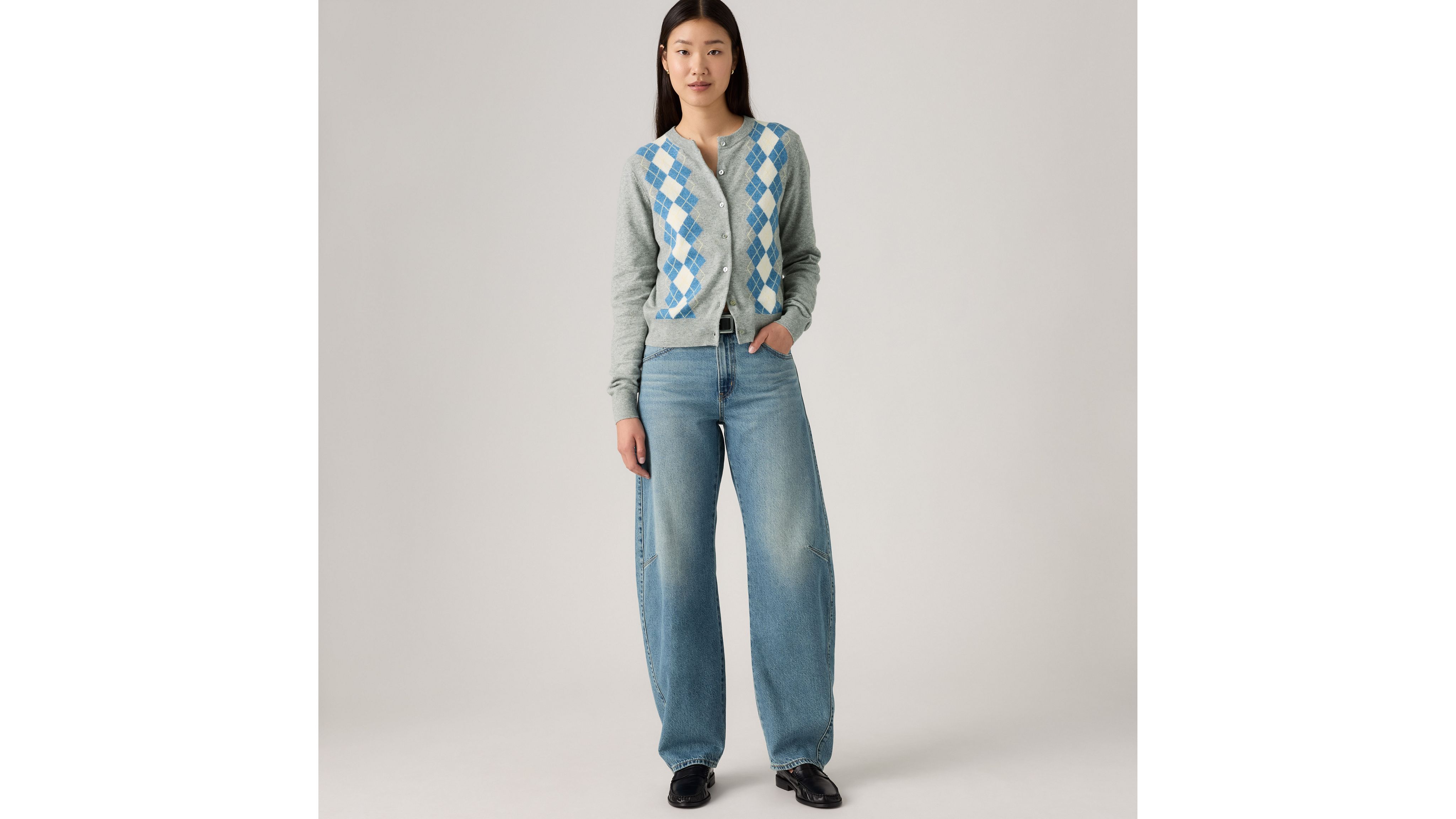☆BADBLOOD☆ 1969 D Evie Denim Pants Blue A1335709I0301 Wide Denim Jeans Blue | Mini Rodini
