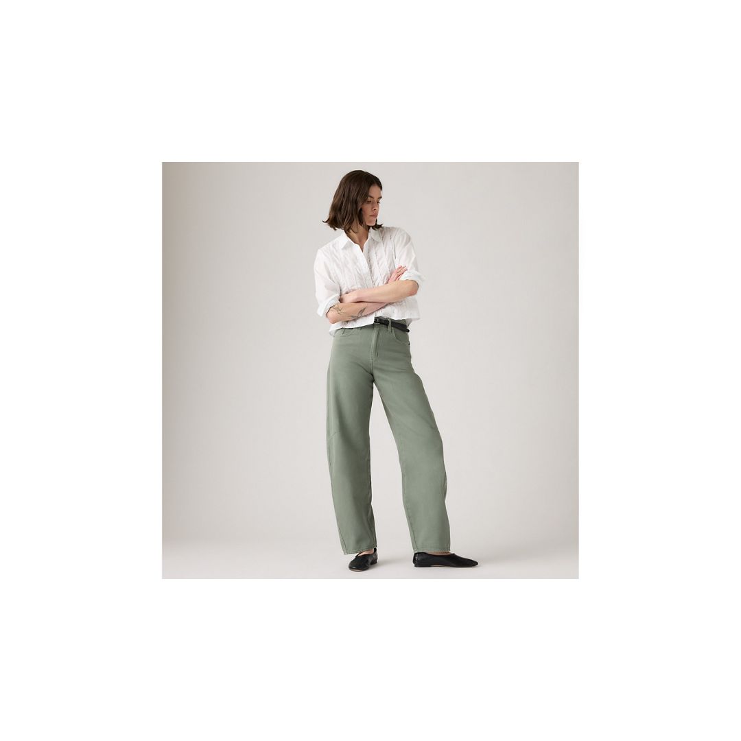 Levi's Baggy Dad Barrel Women's Jeans 34x30 In Green