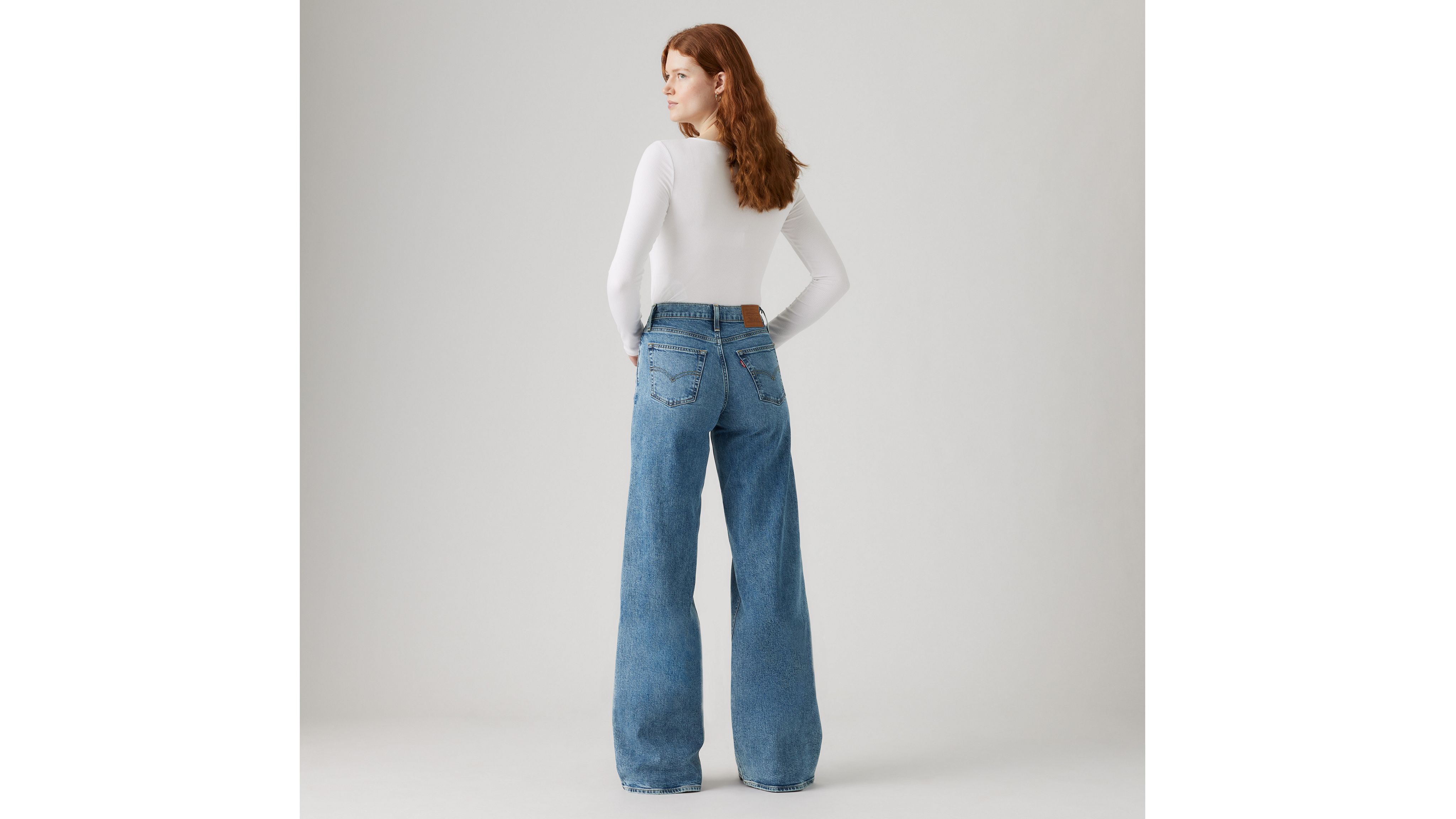 728™ High Rise Wide Leg Jeans - Blue | Levi's® ME