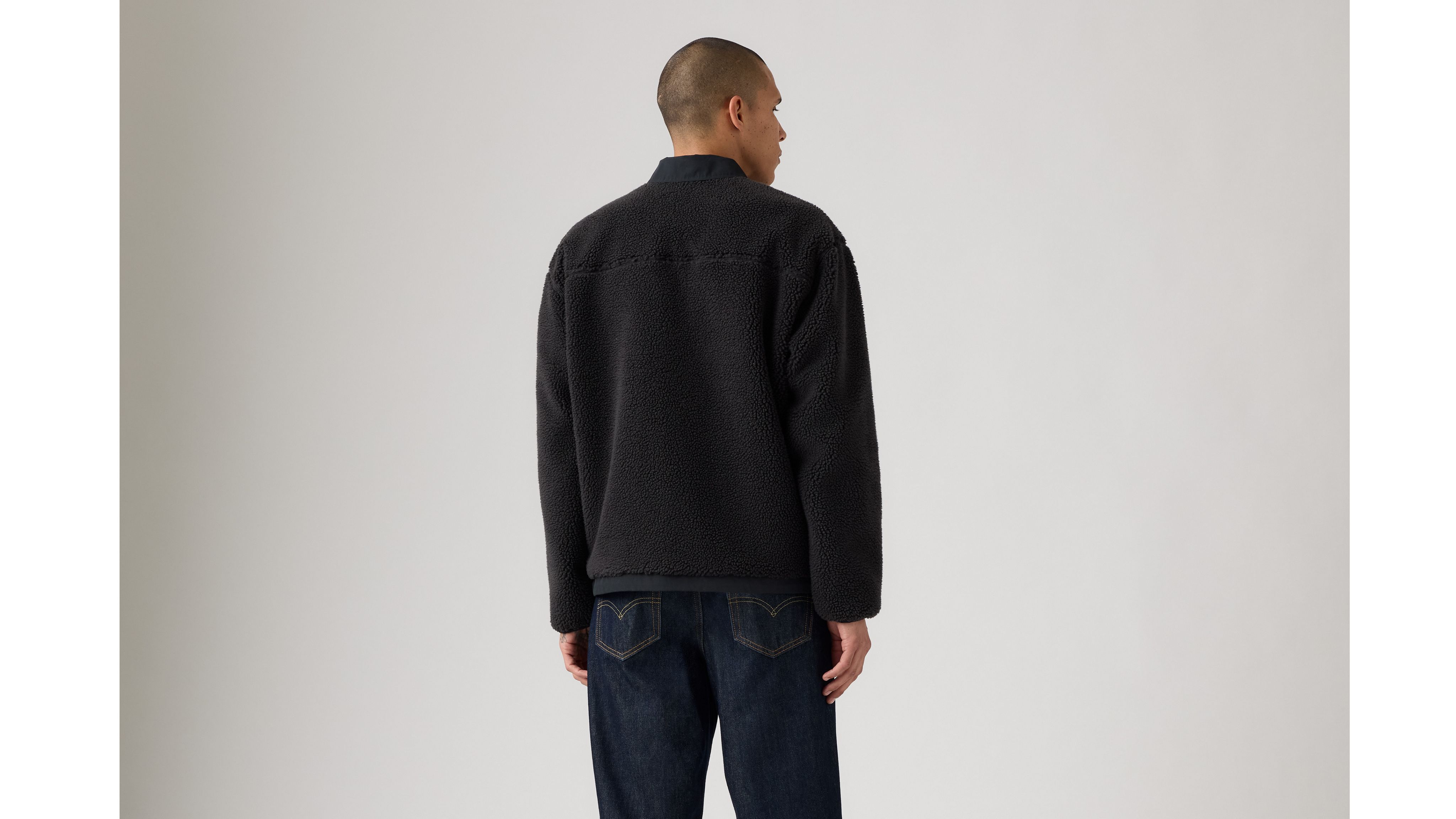 Levi's Summit Sherpa Jacket In Black