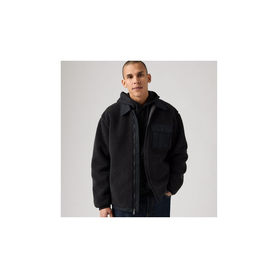 Levi's Summit Sherpa Jacket In Black