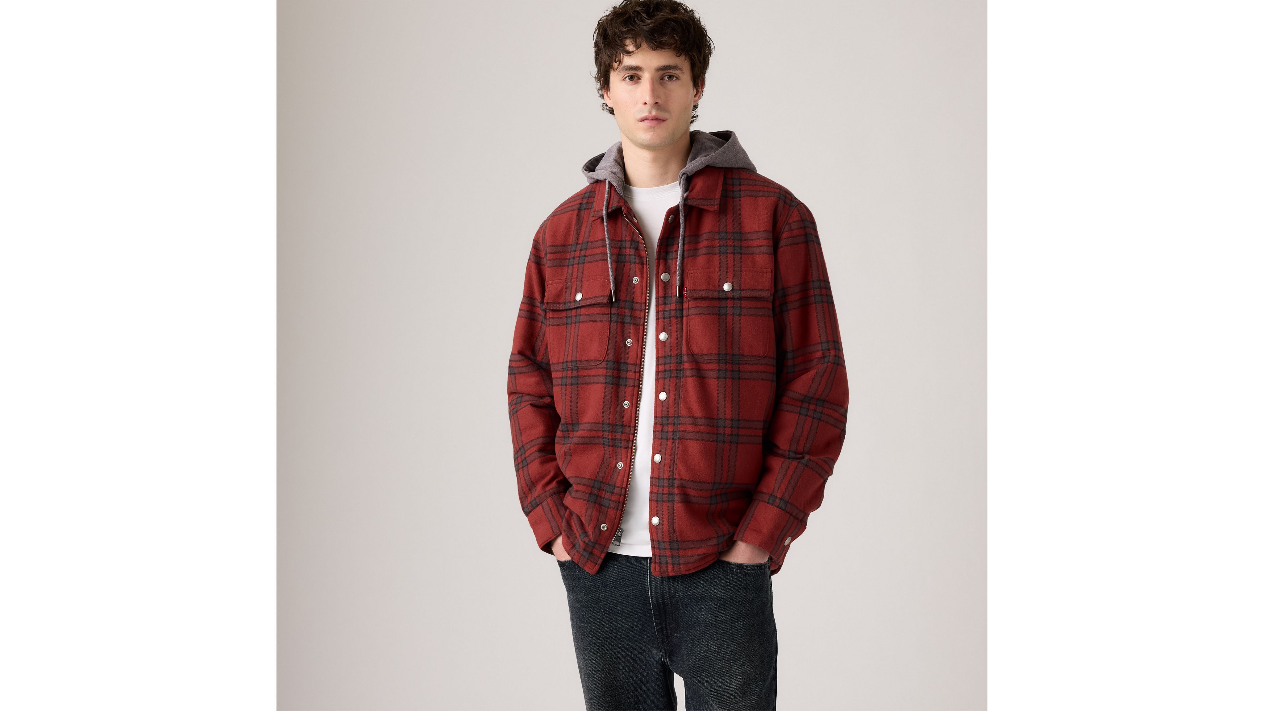 Levi's Francisco Sherpa Flannel Jacket In Multi