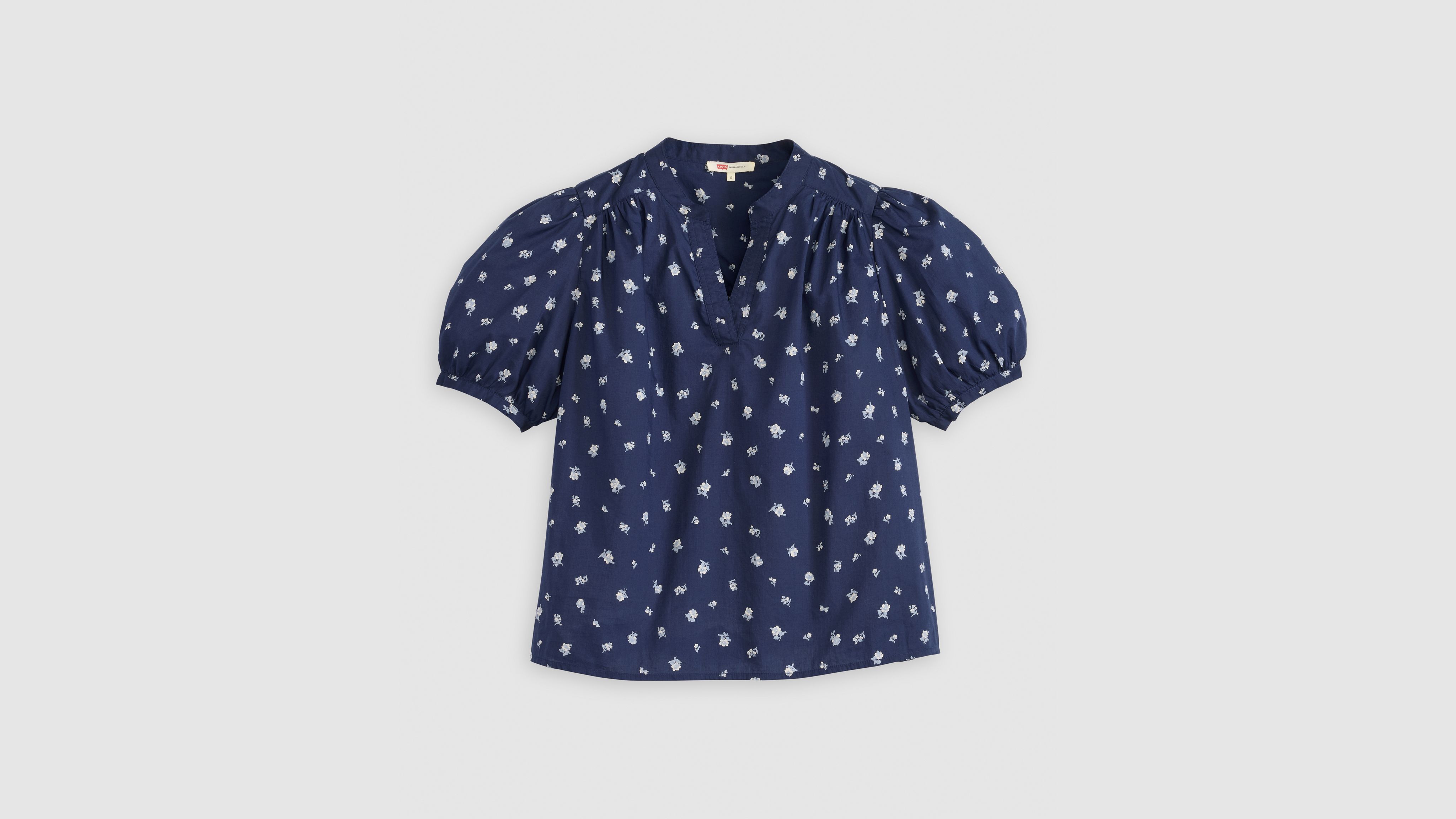 Levi's Amelie Poplin Blouse In Blue