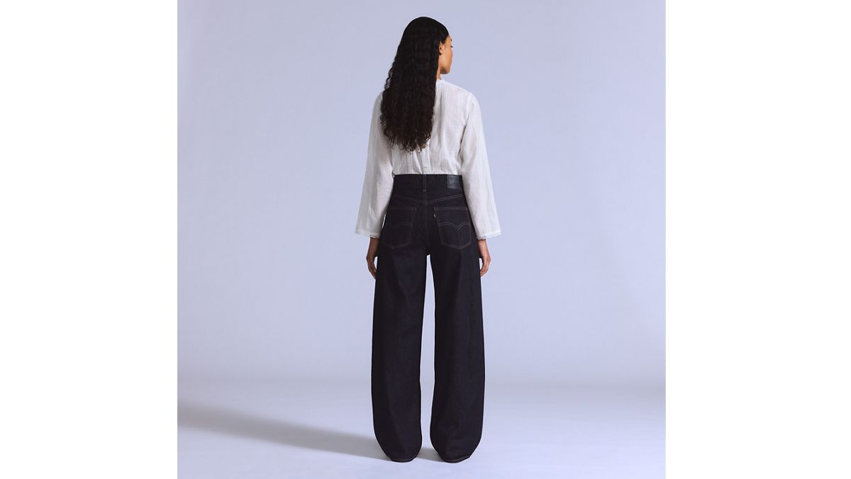 Women's Drop Barrel Jeans — New Rinse - Dark Wash