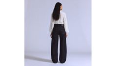 Women's Drop Barrel Jeans — New Rinse - Dark Wash 3