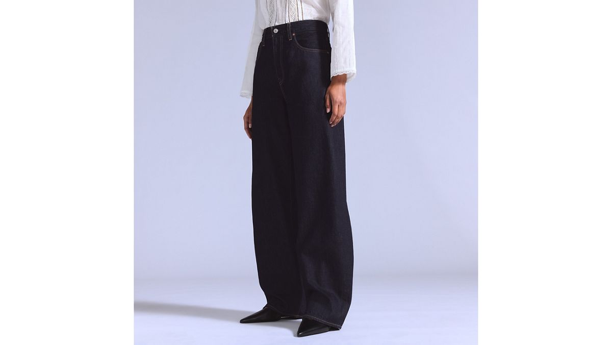 Women's Drop Barrel Jeans — New Rinse - Dark Wash