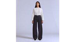Women's Drop Barrel Jeans — New Rinse - Dark Wash 5