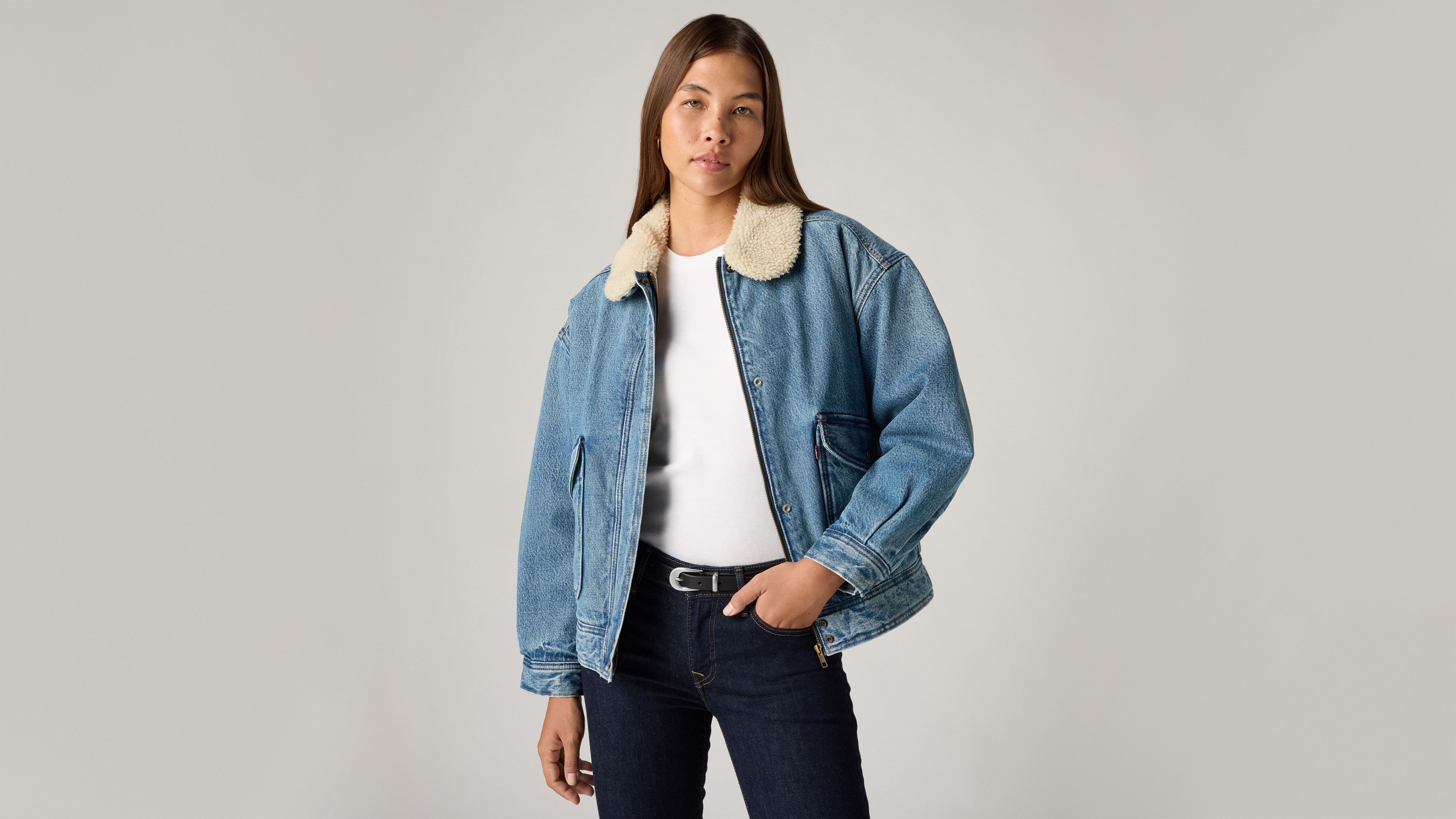 ジャケット・アウター Faux Shearling Lined Bomber denim Supreme Faux Shearling Lined Bomber Jacket Denim | TikTok