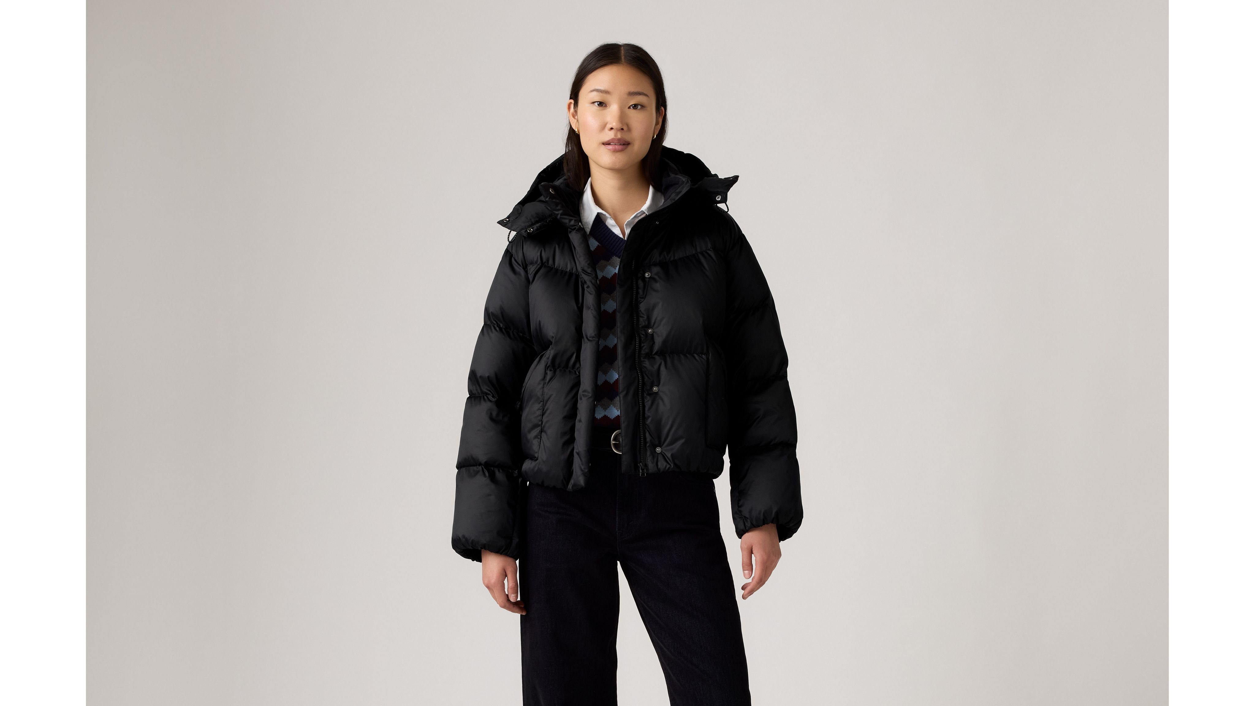 Western Gebauschte Shortie-Jacke 13