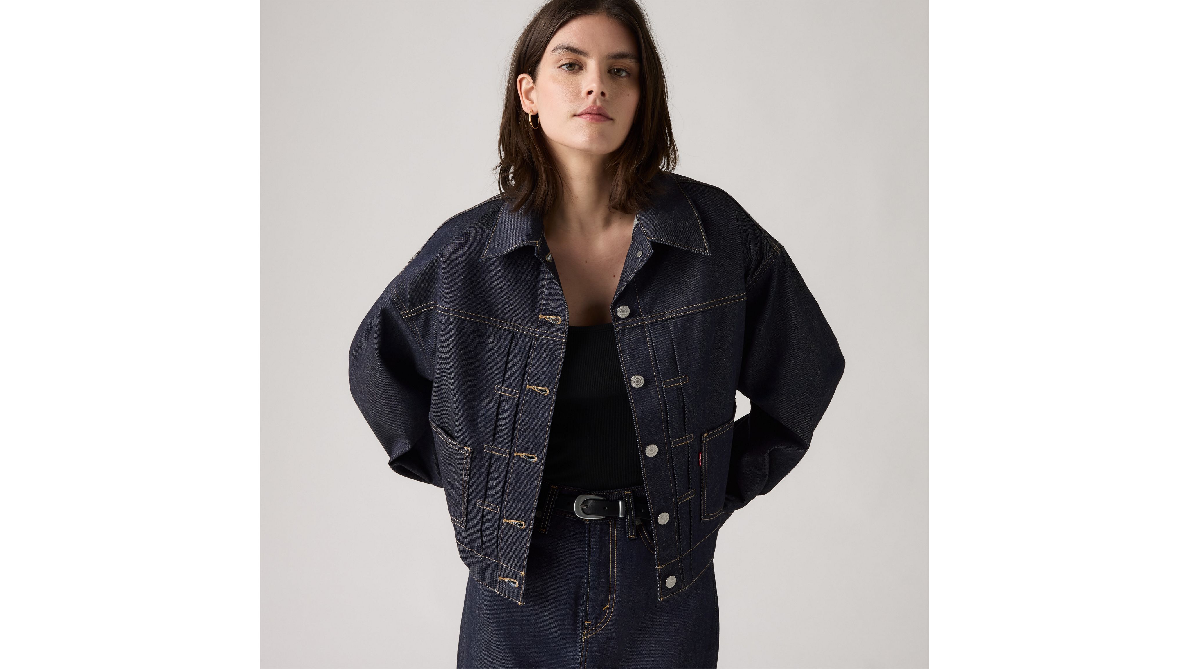 リーバイス BALLOON TRUCKER sサイズ Balloon Sleeve Trucker Jacket - Blue | Levi's® XK