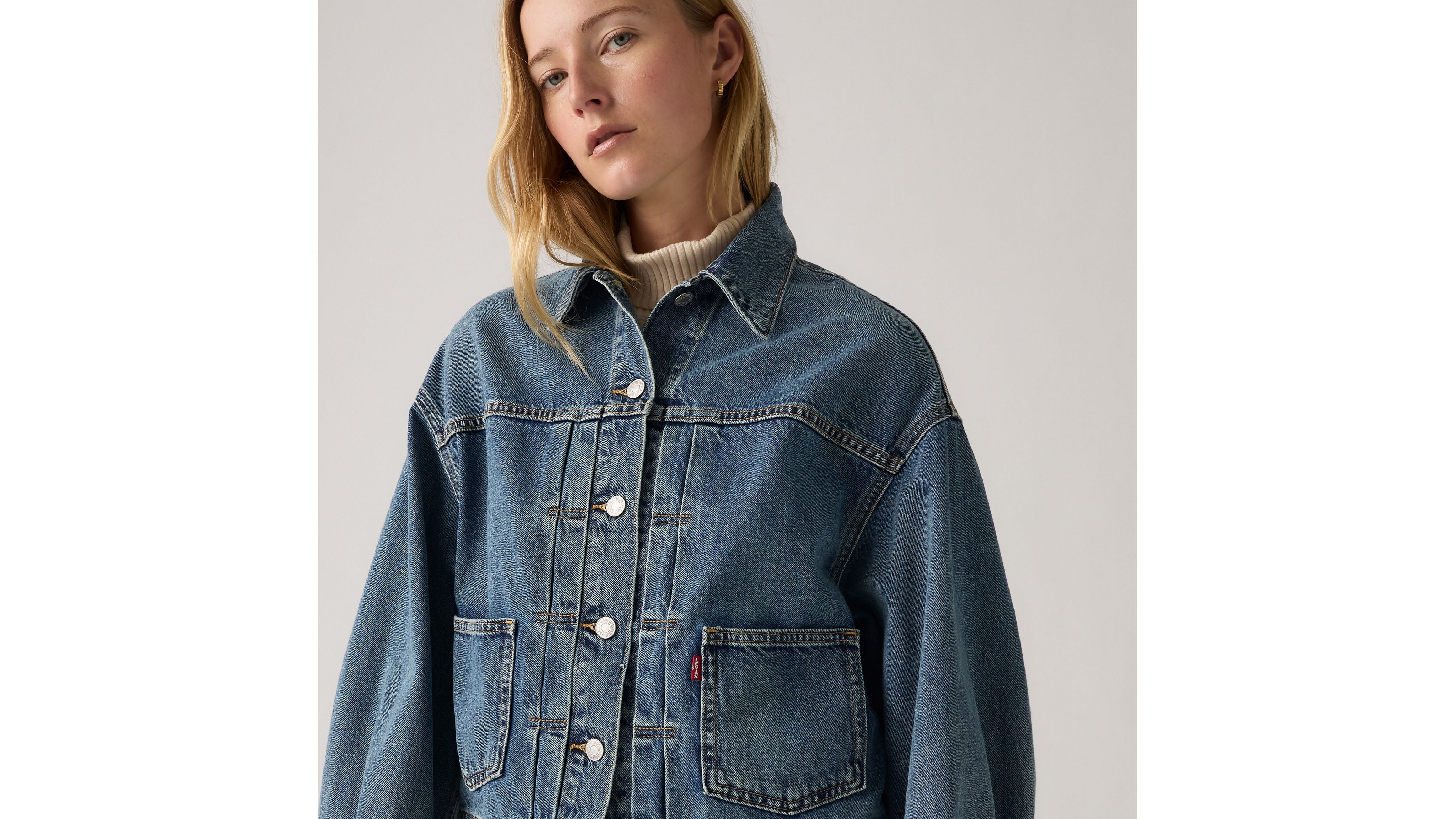 Balloon Sleeve Trucker Jacket 4