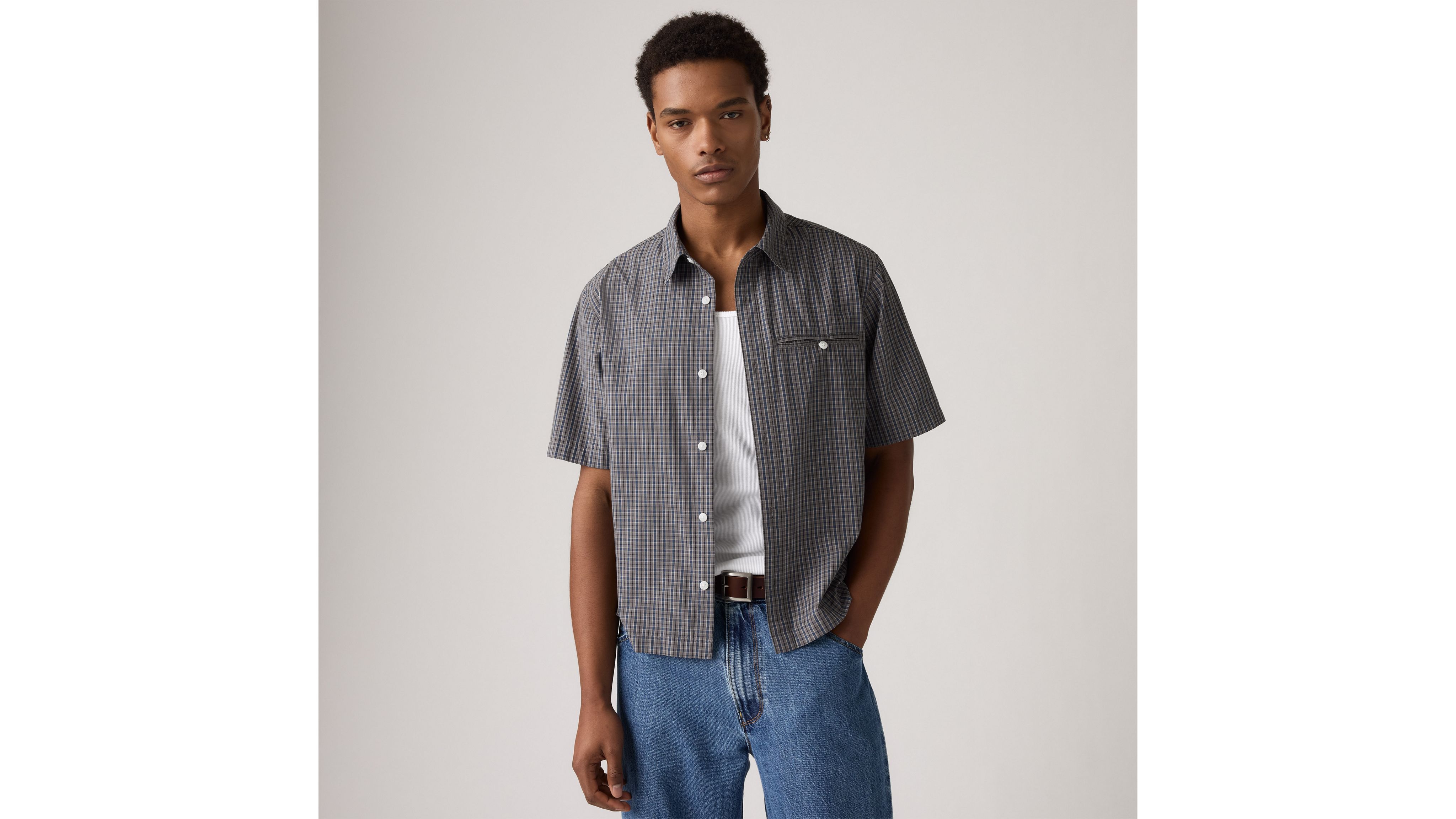 Short Sleeve Zandt Cropped Shirt 6