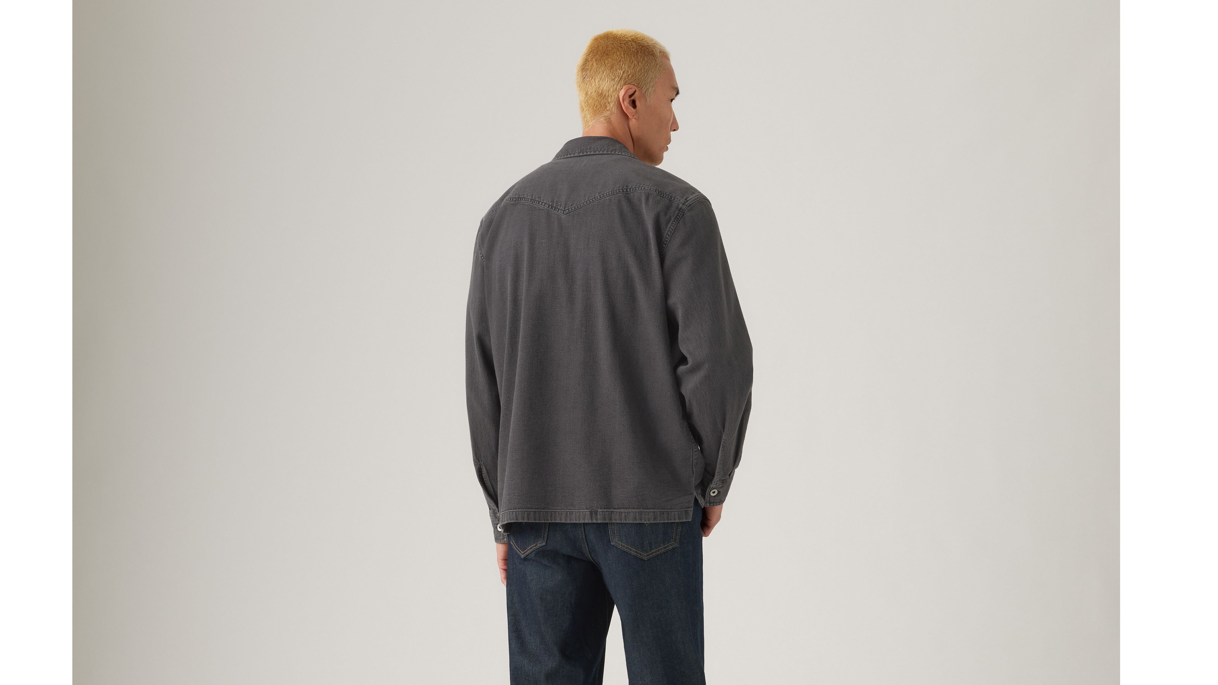 Levi's Truckee Long-sleeve Overshirt In Gray
