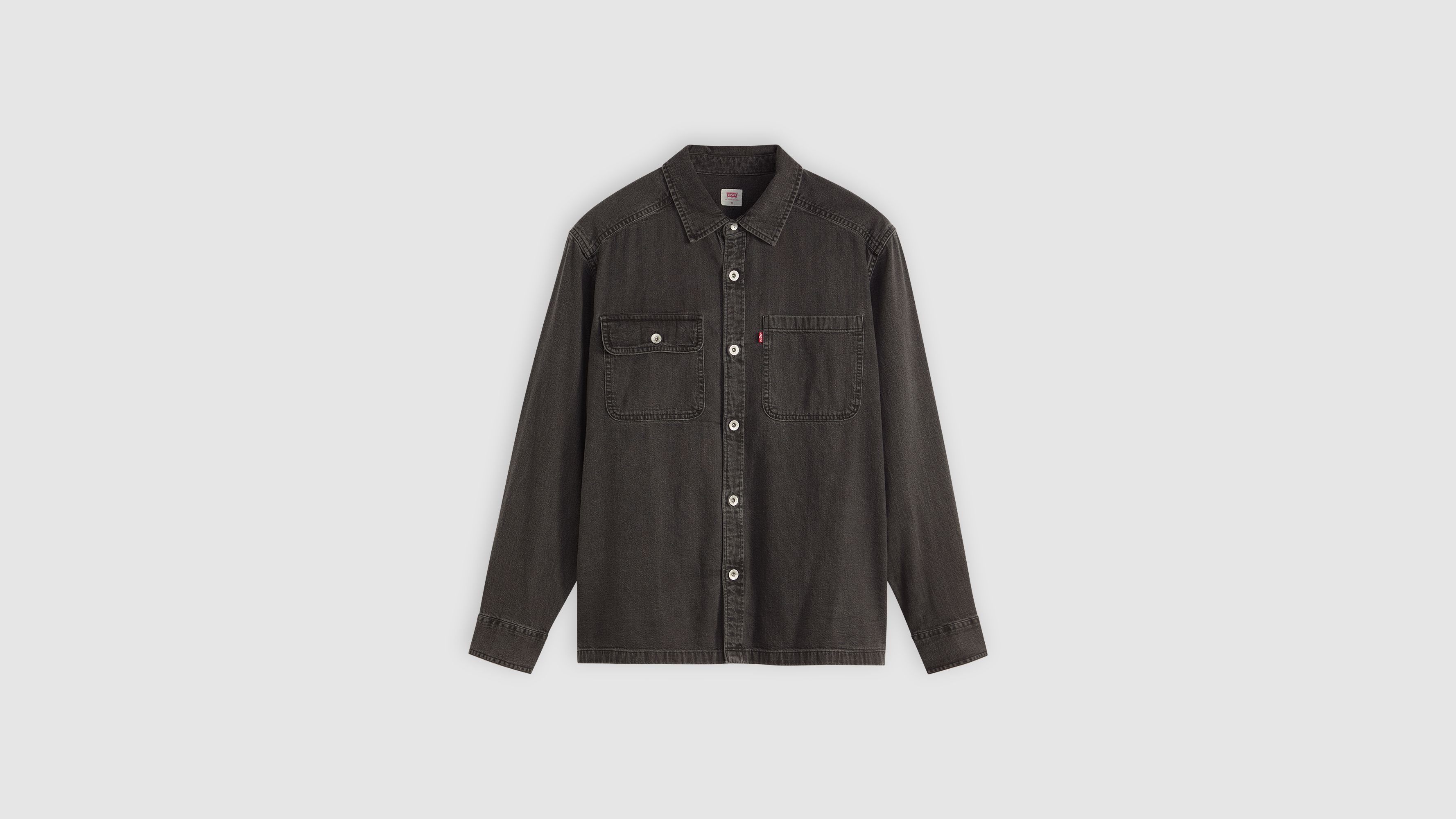Levi's Truckee Long-sleeve Overshirt In Gray