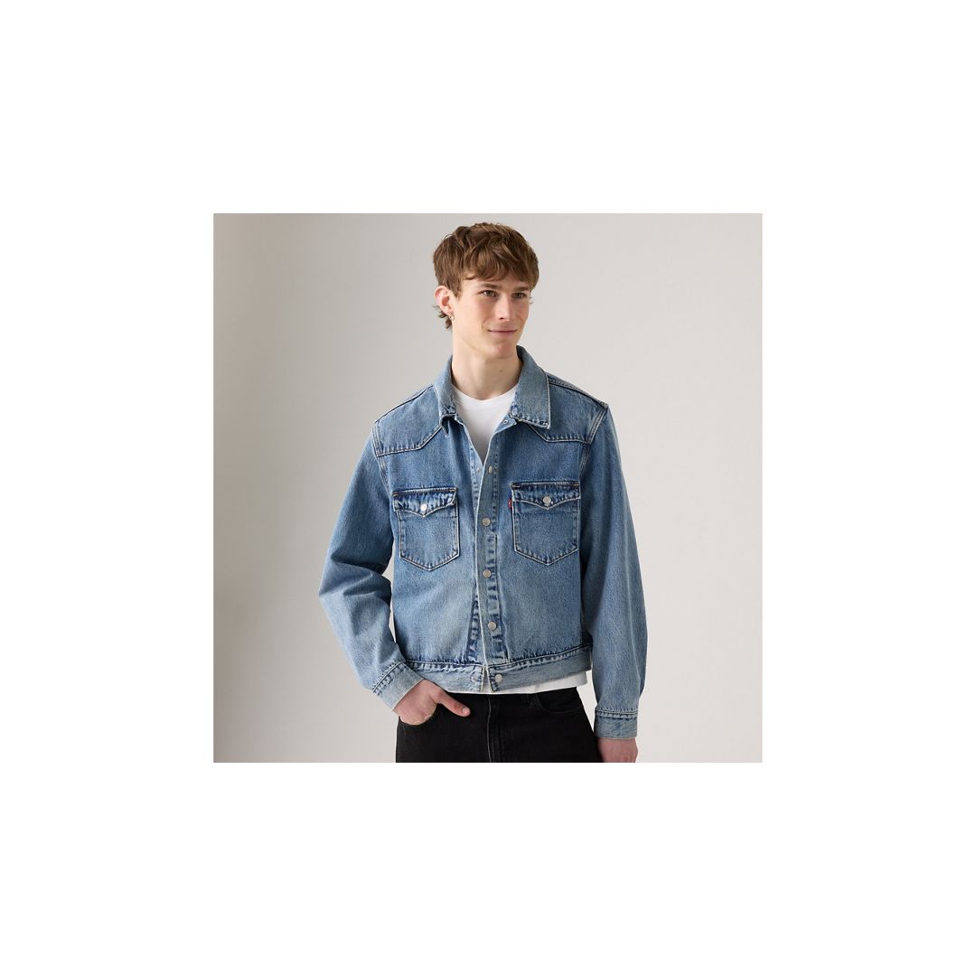 Levi's Western Trucker Jacket In Blue