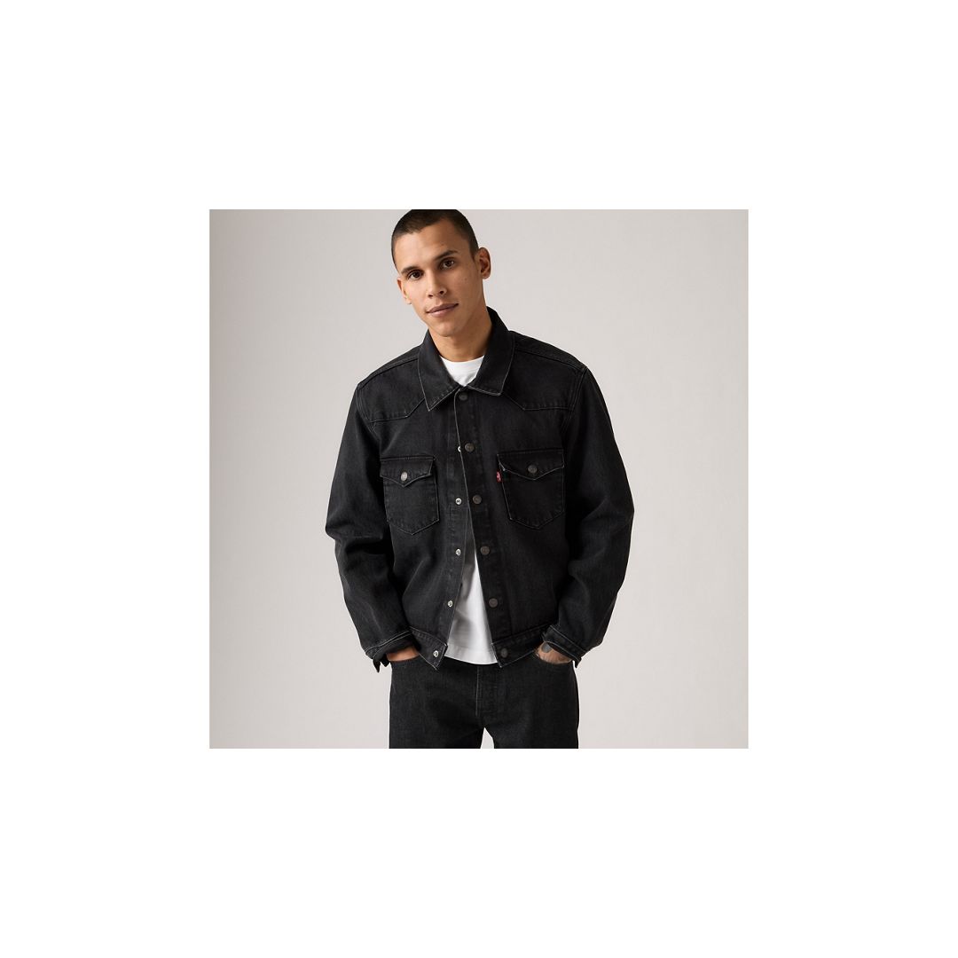 Levi's Western Trucker Jacket In Black