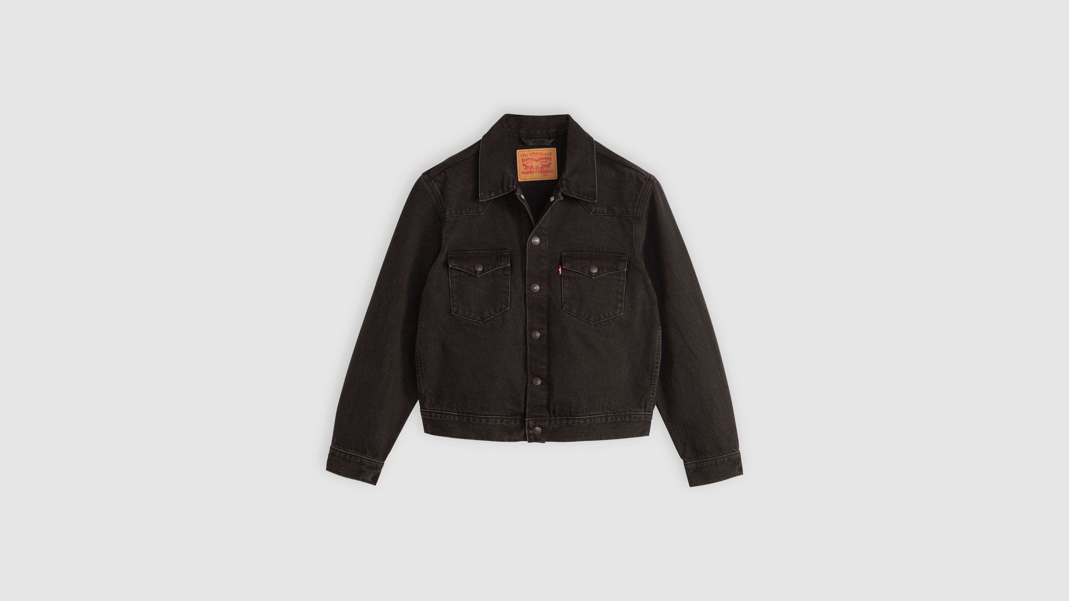 Levi's Western Trucker Jacket In Black