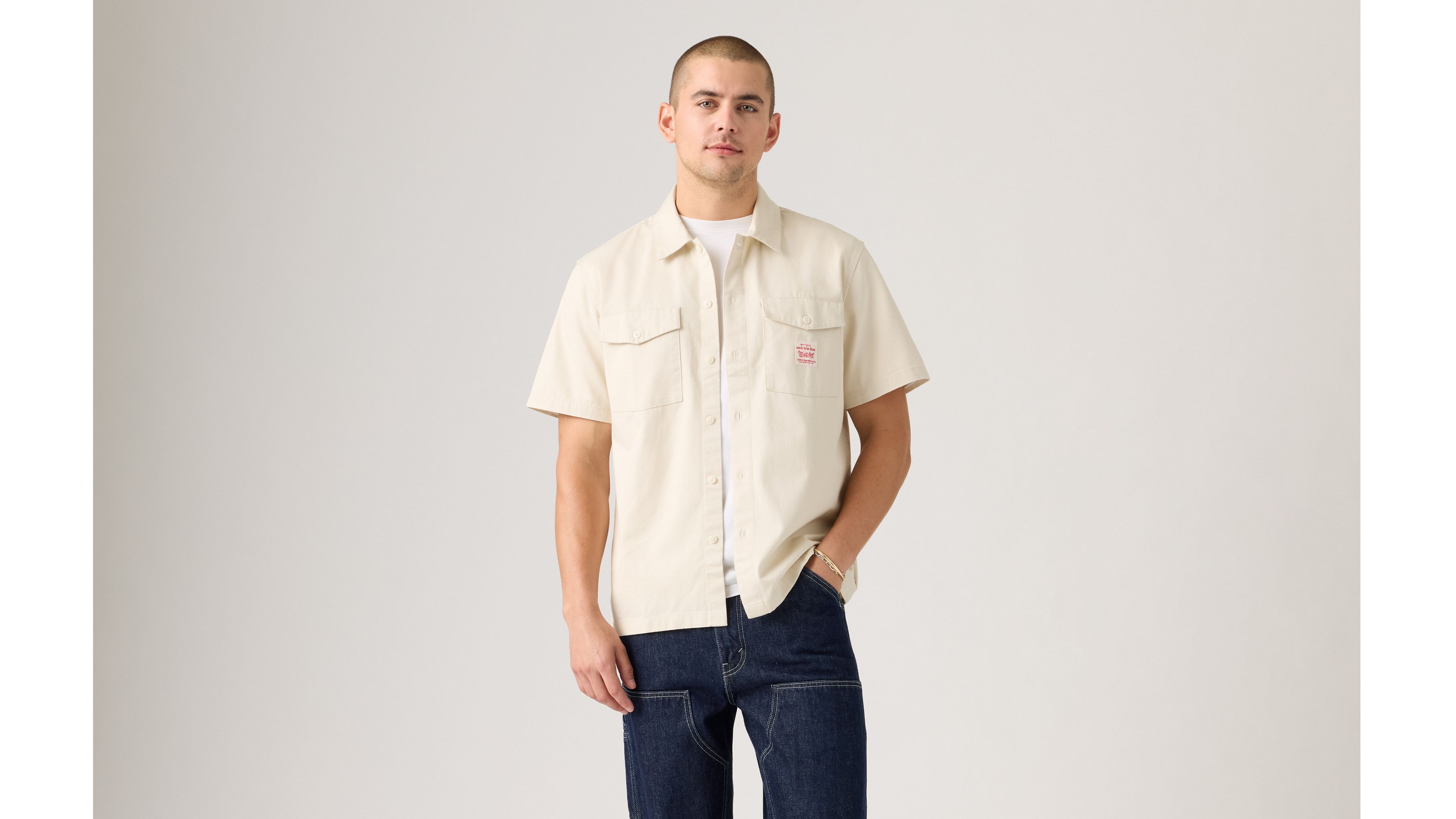 Short Sleeve Worker Shirt 2