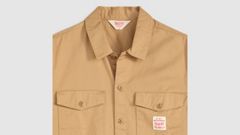 Long-Sleeve Worker Shirt — Tiger's Eye Twill - Brown 6
