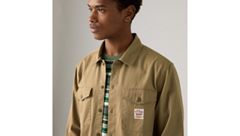 Long-Sleeve Worker Shirt — Tiger's Eye Twill - Brown 4