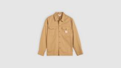Long-Sleeve Worker Shirt — Tiger's Eye Twill - Brown 5