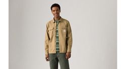 Long-Sleeve Worker Shirt — Tiger's Eye Twill - Brown 2
