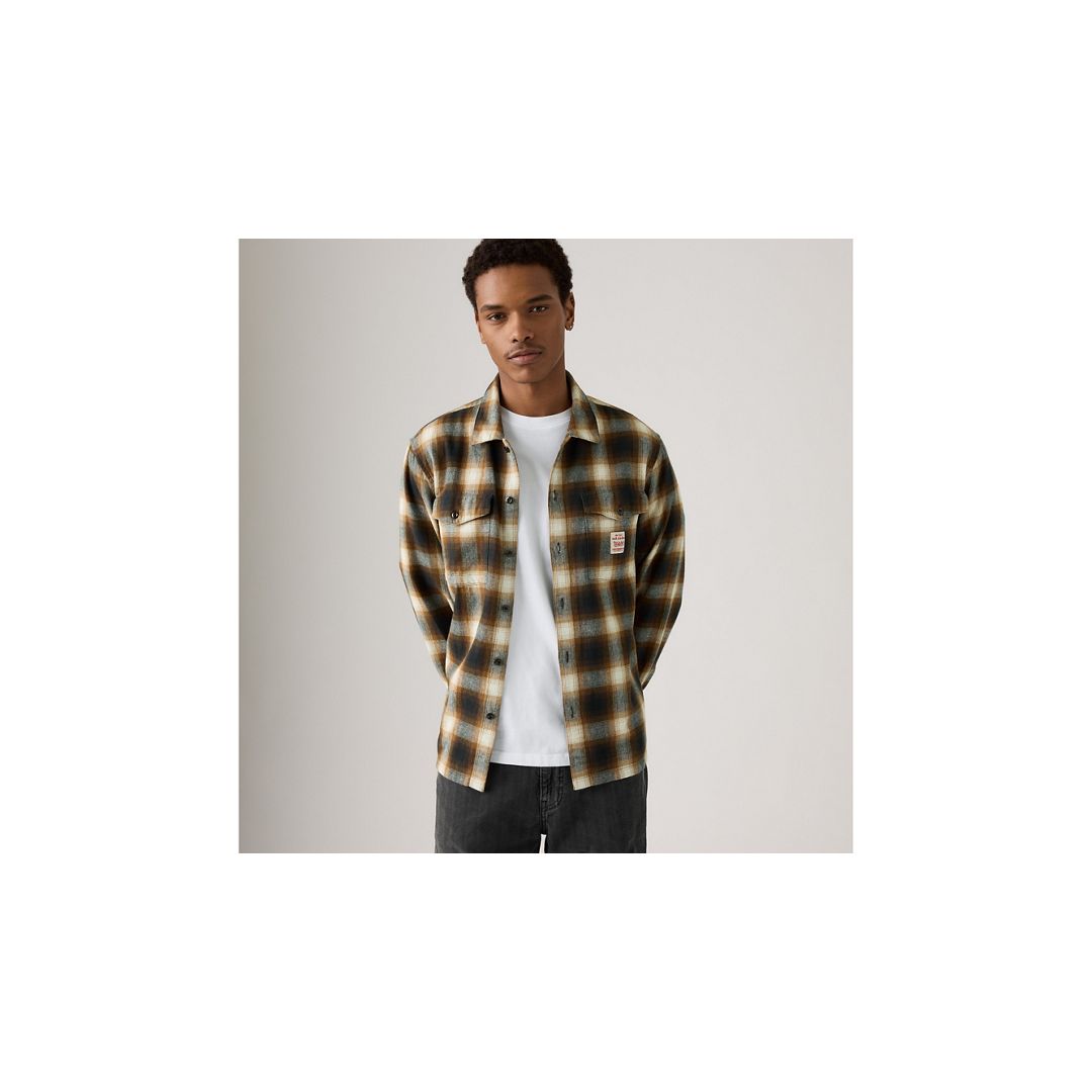 Levi's Long-sleeve Worker Shirt In Multi