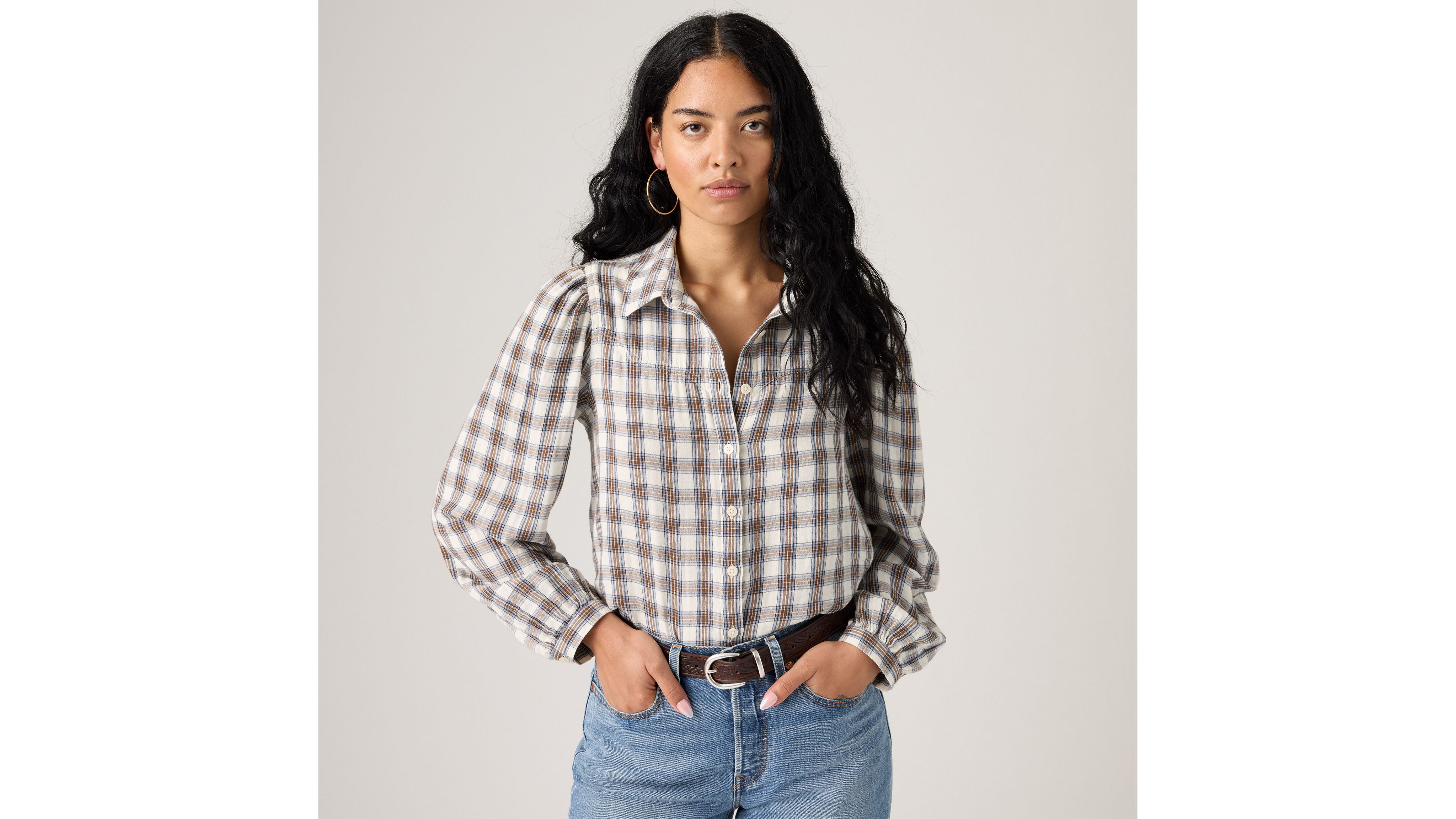 Levi's Journey Western Shirt Chambray In Multi