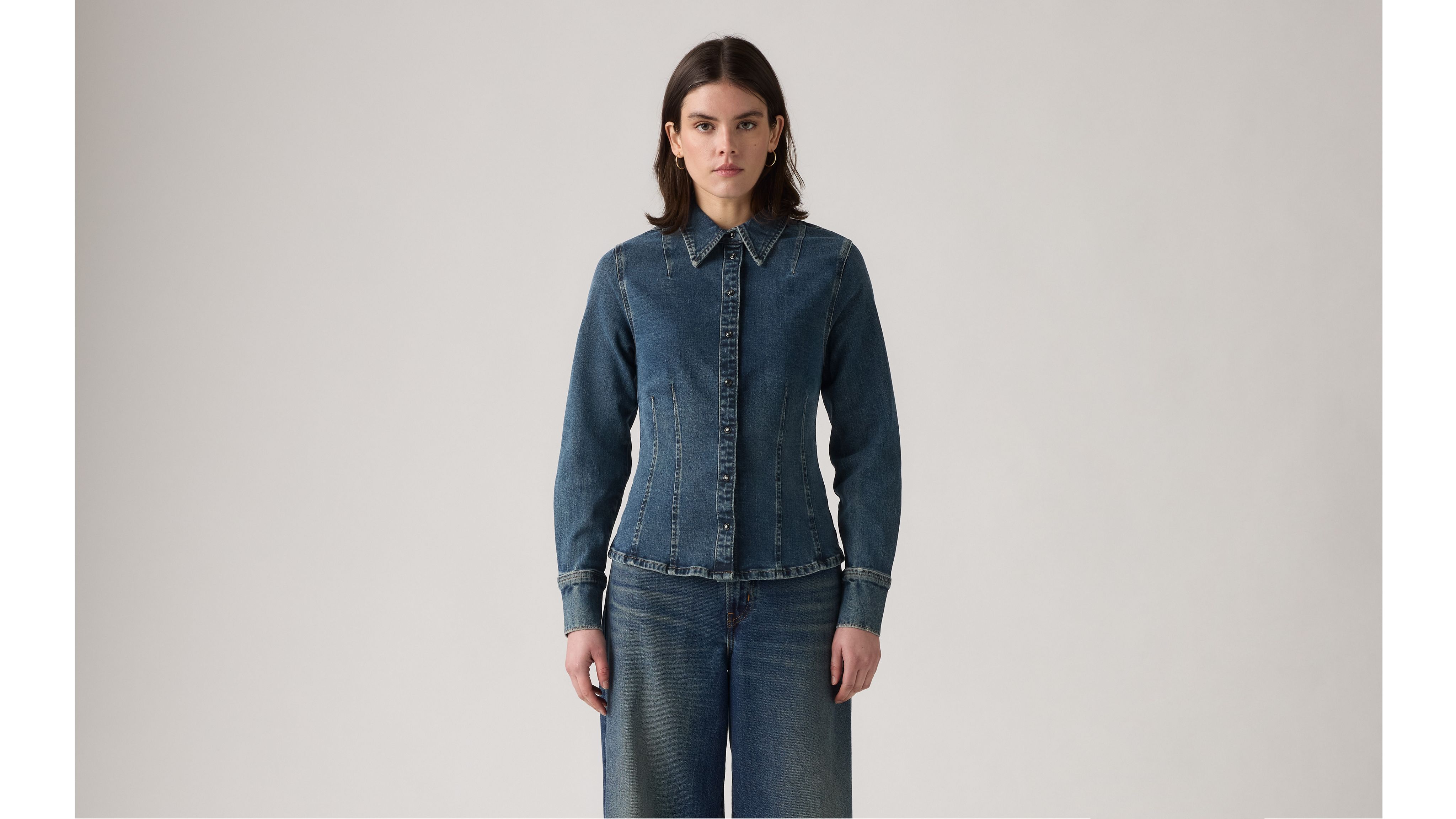 Camicia modellante a maniche lunghe 14