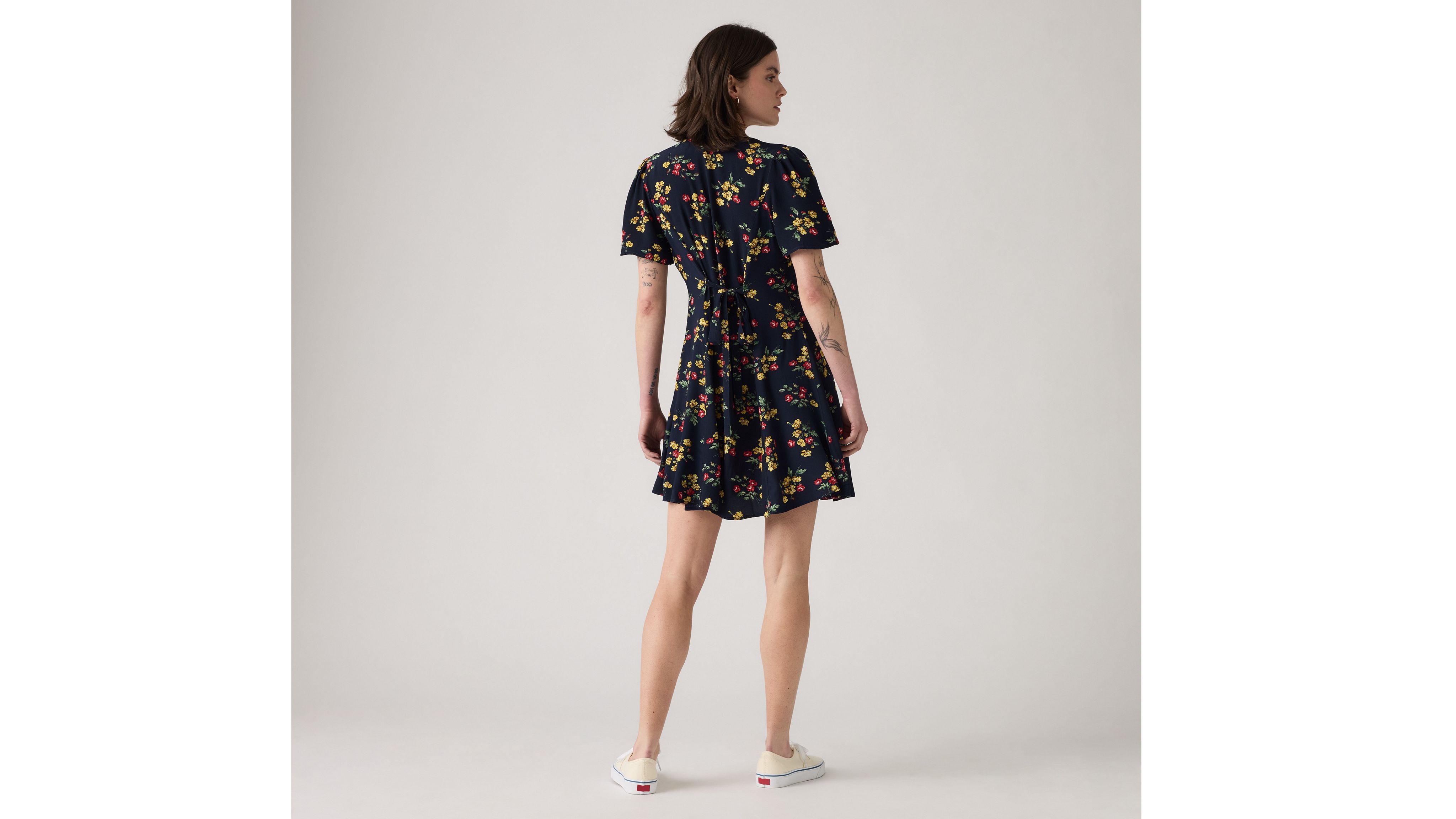 Gianni Short-Sleeve Mini Dress