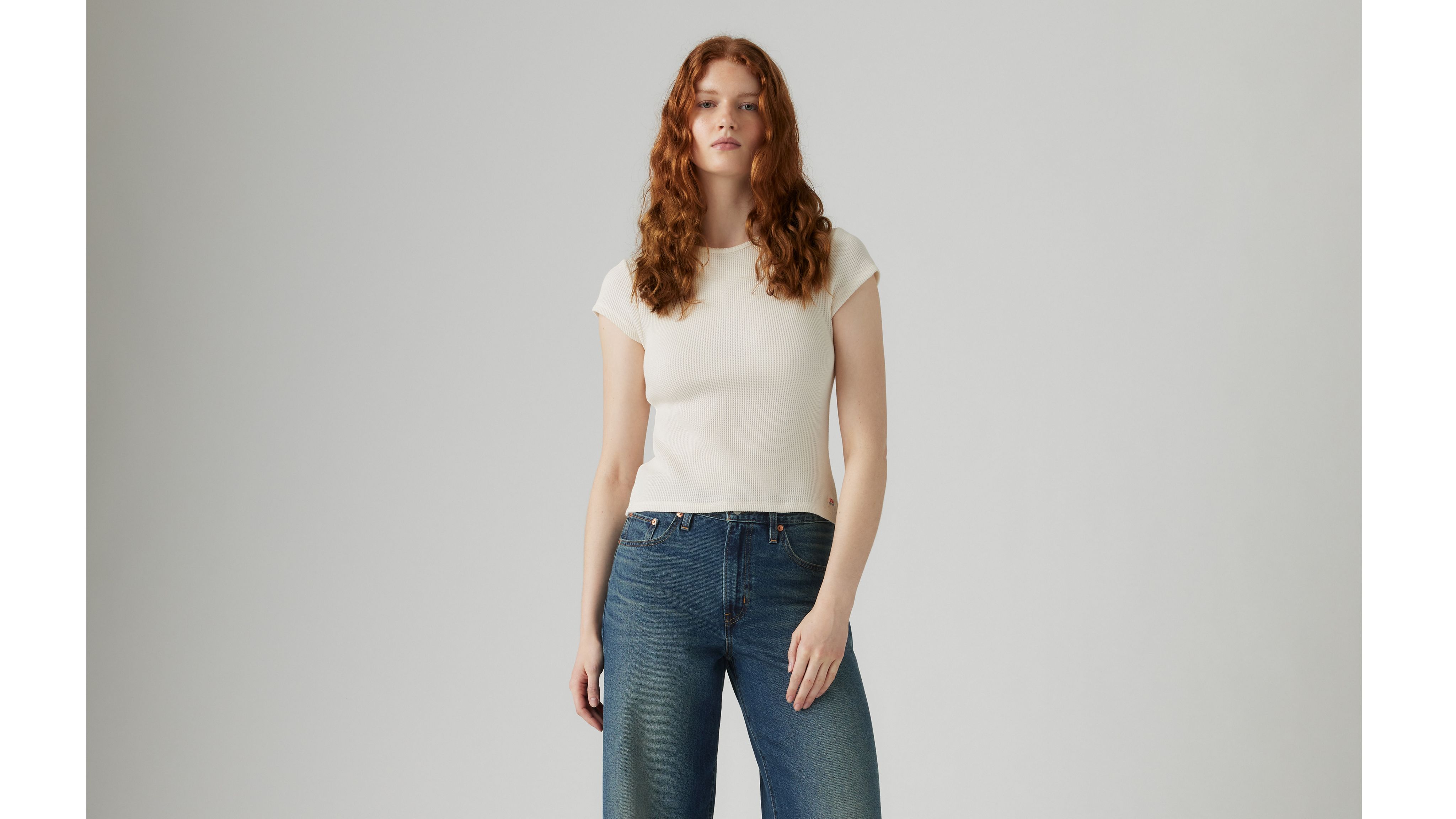 Dry Goods Waffle Cap-Sleeve Tee 7