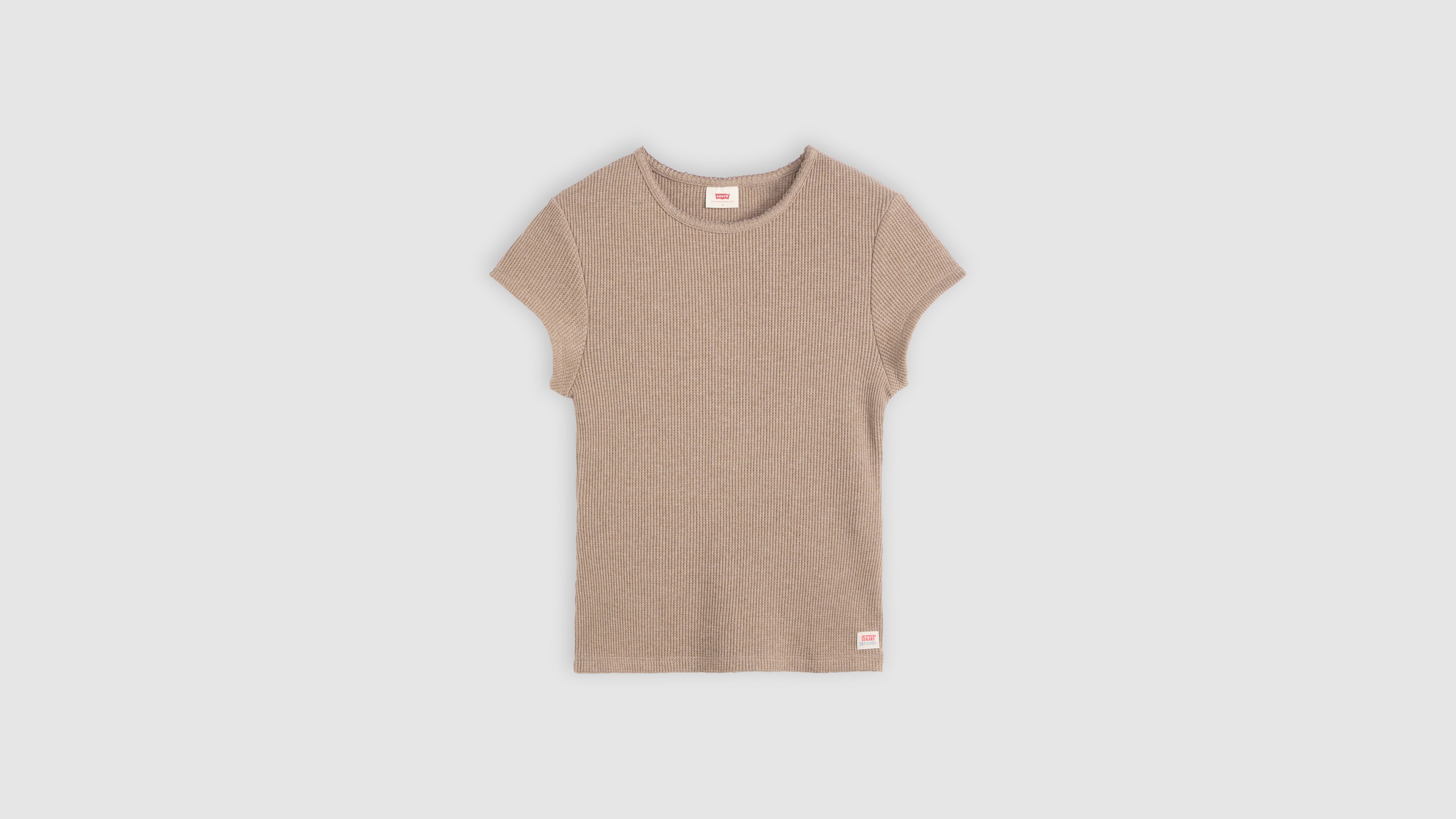 Dry Goods Waffle Cap-Sleeve Tee