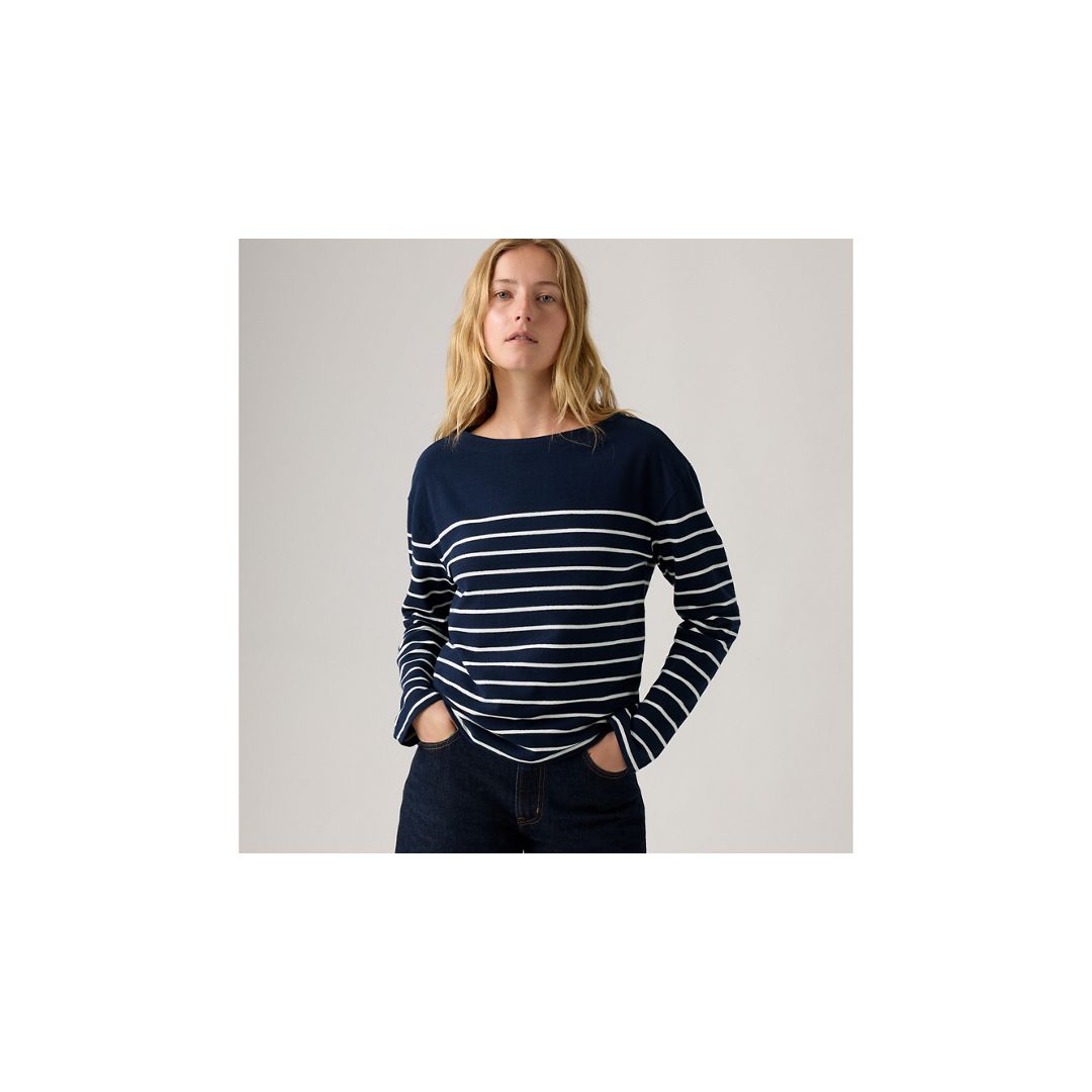 Levi's Marin Striped Top In Blue