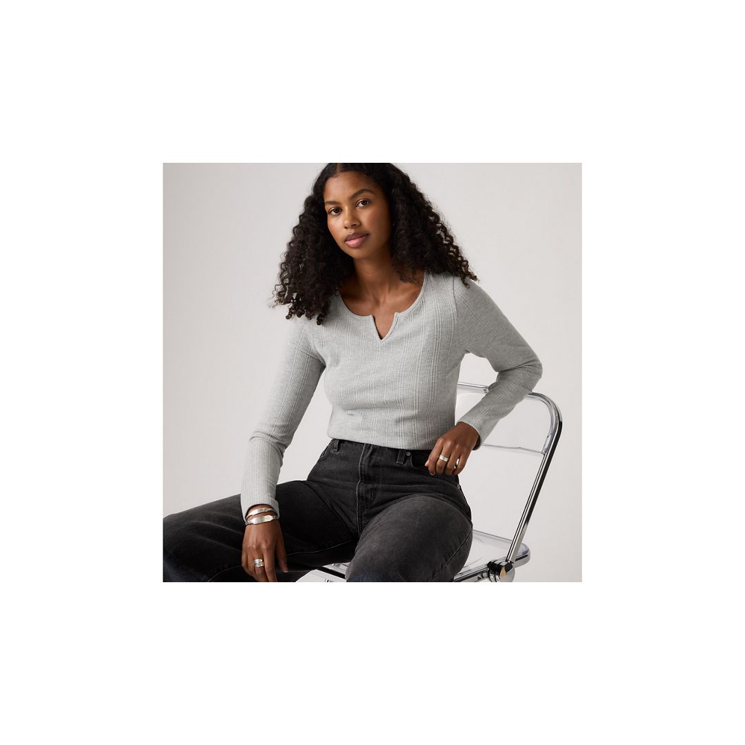 Levi's Dry Goods Women's Supersoft Long-sleeve Tee T-shirt Xl In Multi