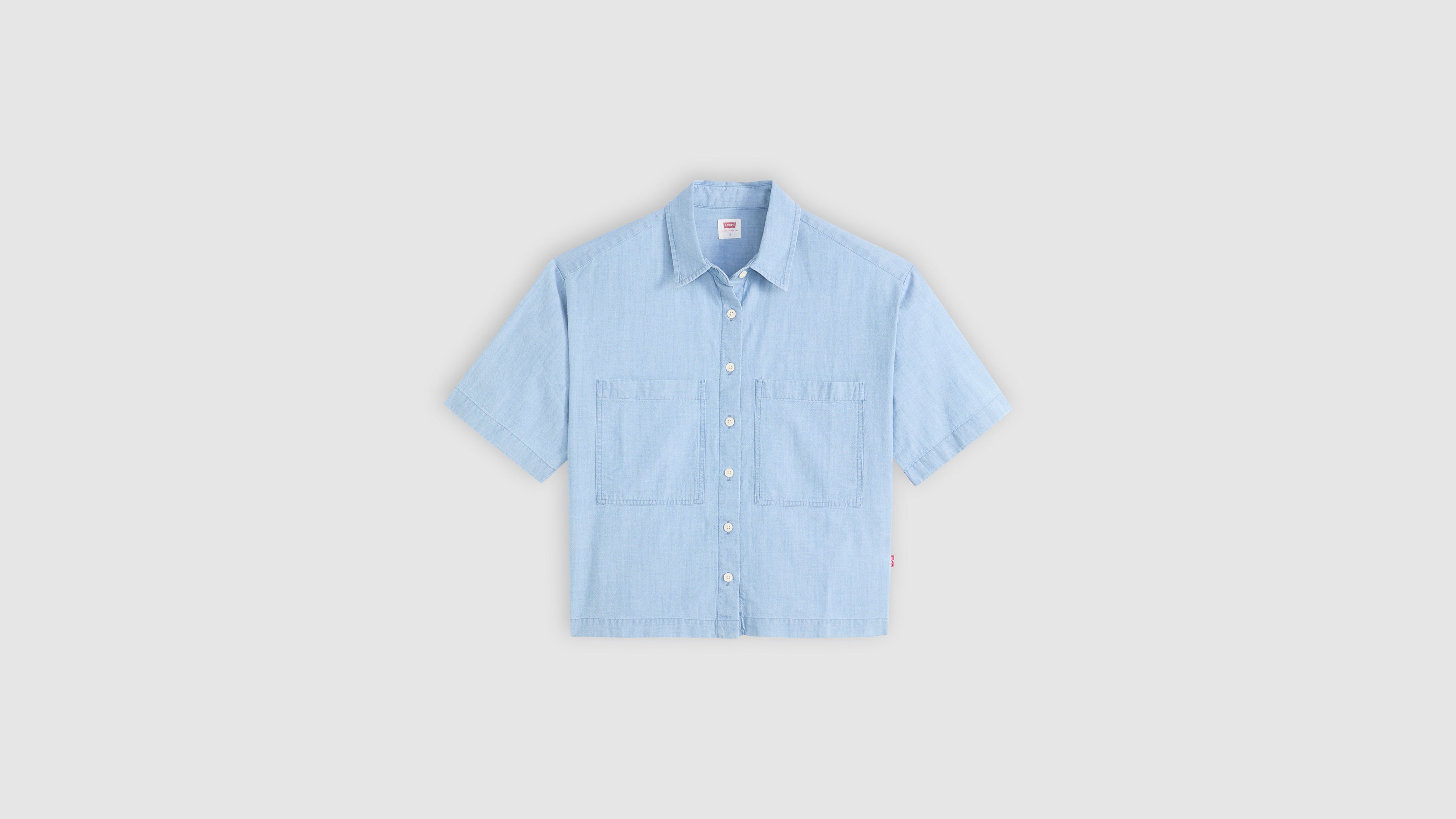 Harlie Short-Sleeve Cropped Shirt 5