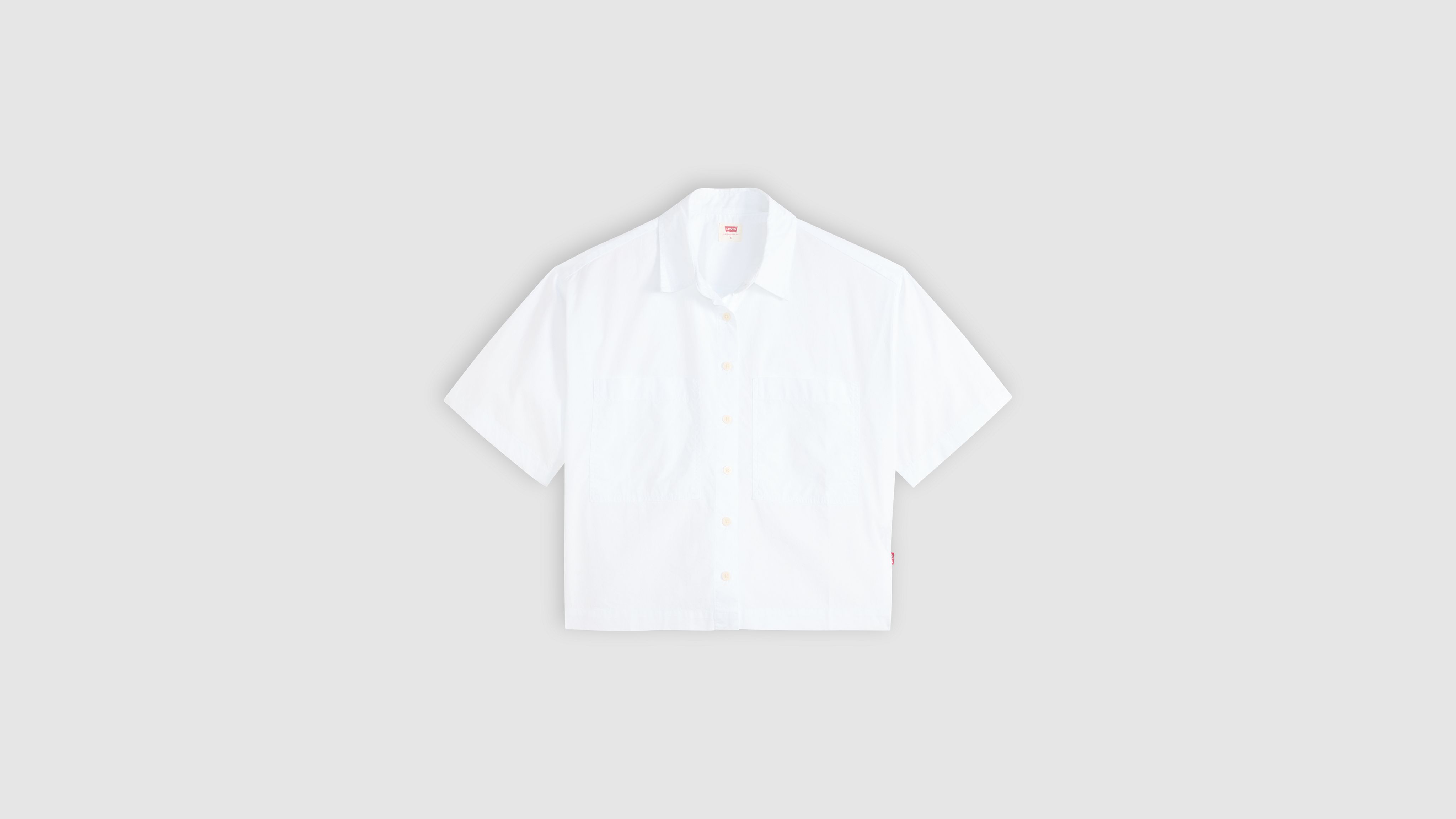 Harlie Short-Sleeve Cropped Shirt