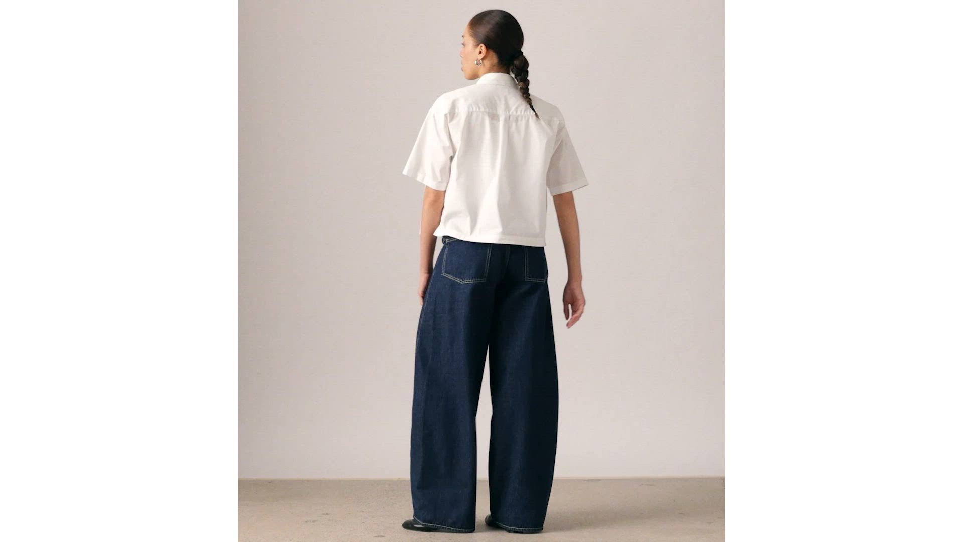 Harlie Short-Sleeve Cropped Shirt 1