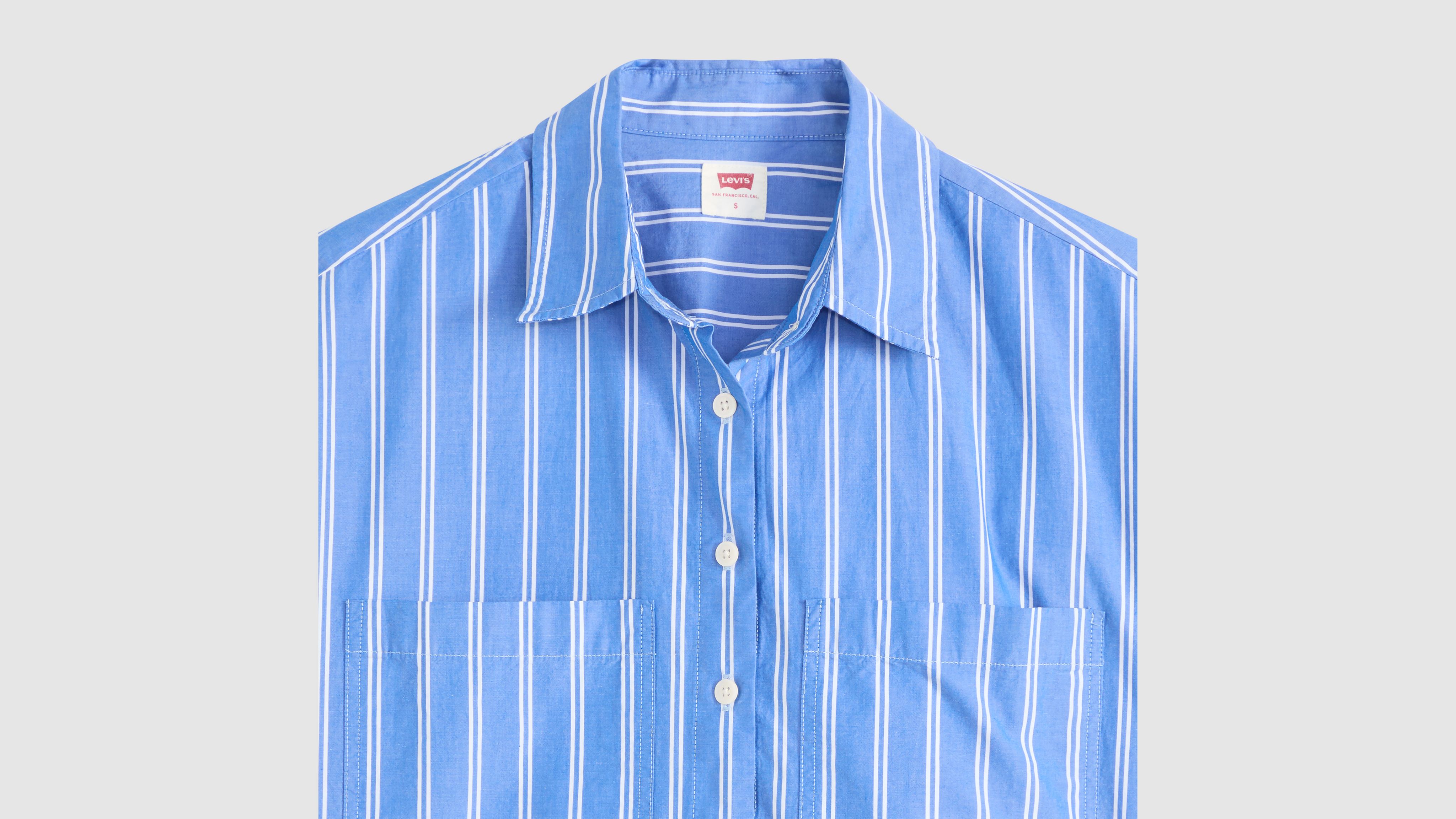 Harlie Short-Sleeve Cropped Shirt