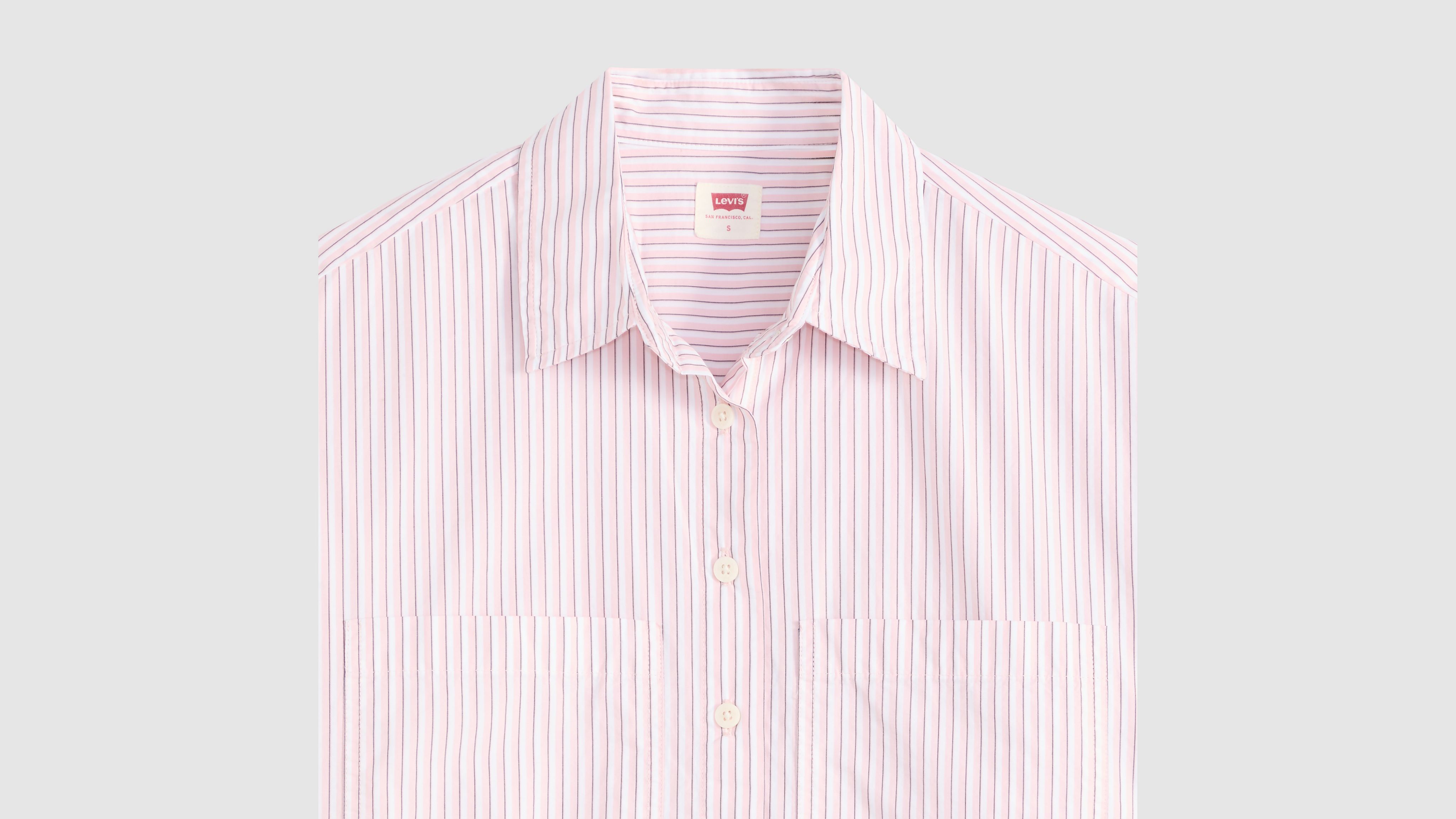 Harlie Short-Sleeve Cropped Shirt