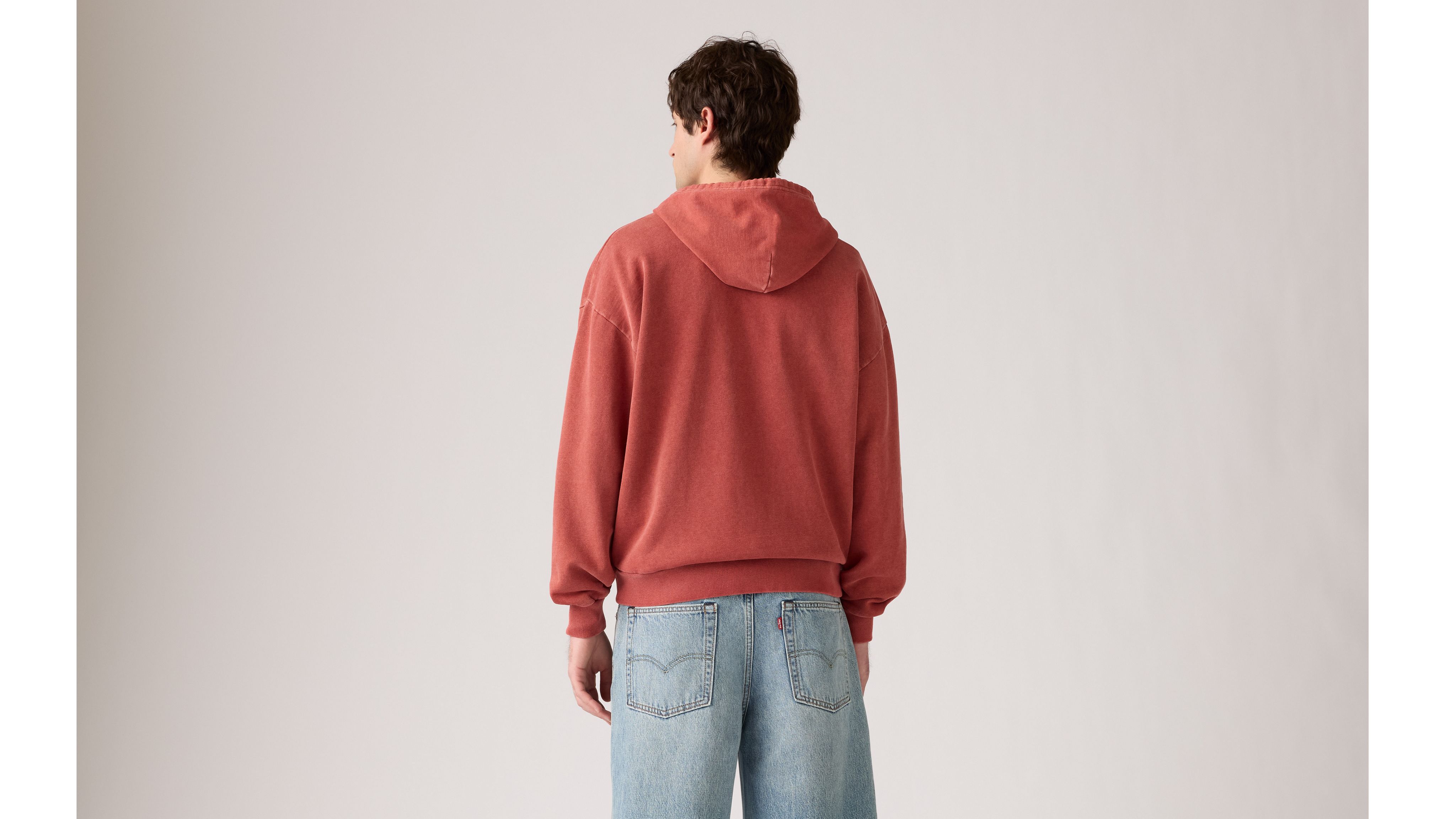Two Horse Boxy Zip Up Hoodie Sweatshirt