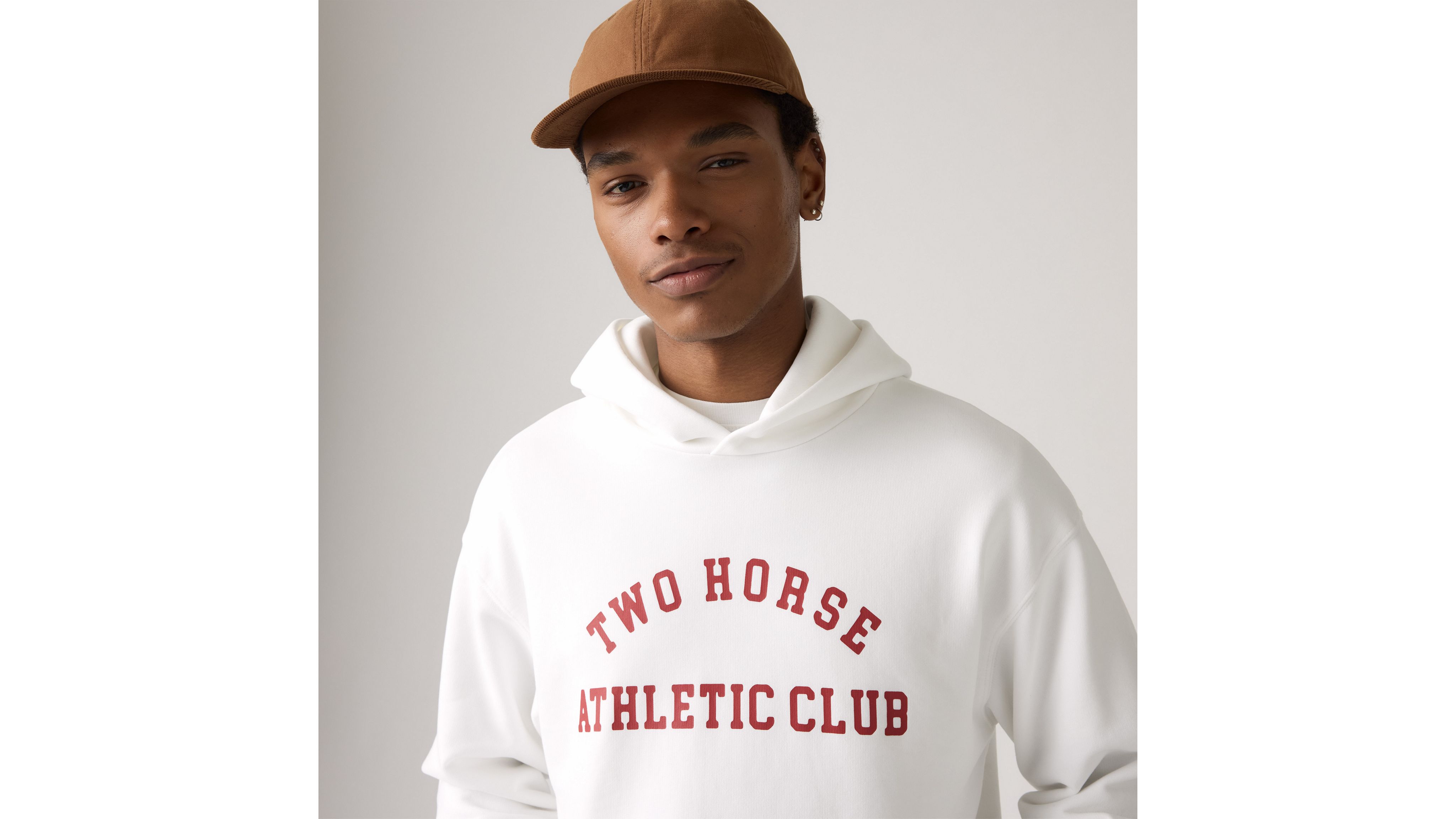 Two Horse Boxy Hoodie Sweatshirt