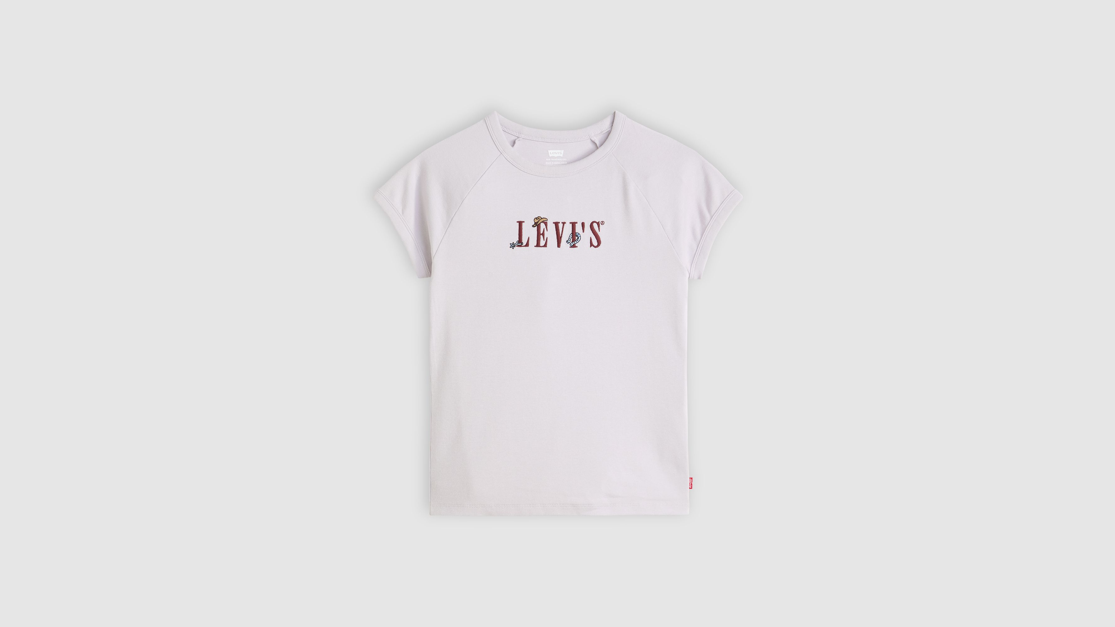 Levi's Graphic Riley Raglan Tee T-shirt In Pink