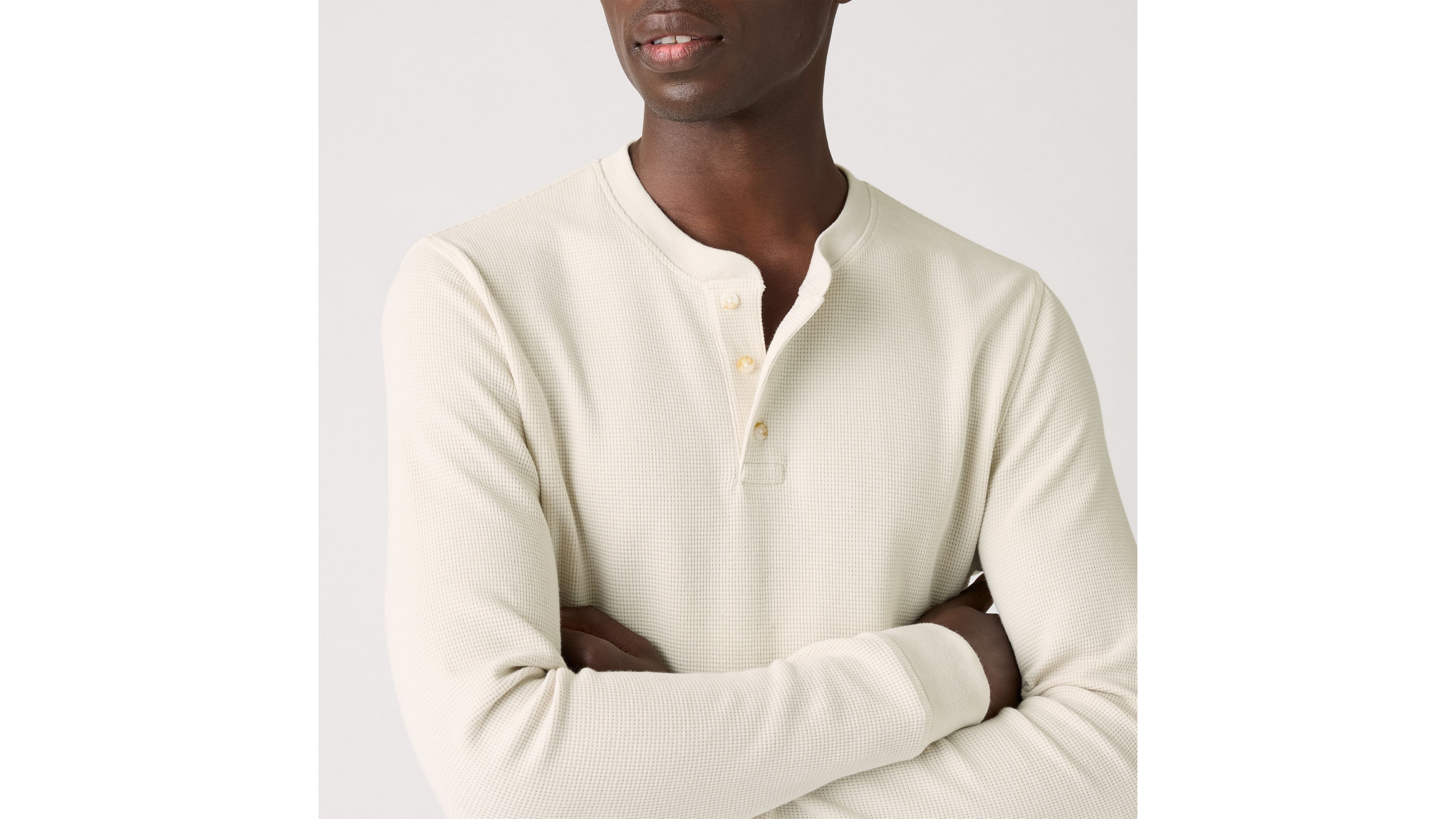 Levi's Long-sleeve Dry Goods Henley In White
